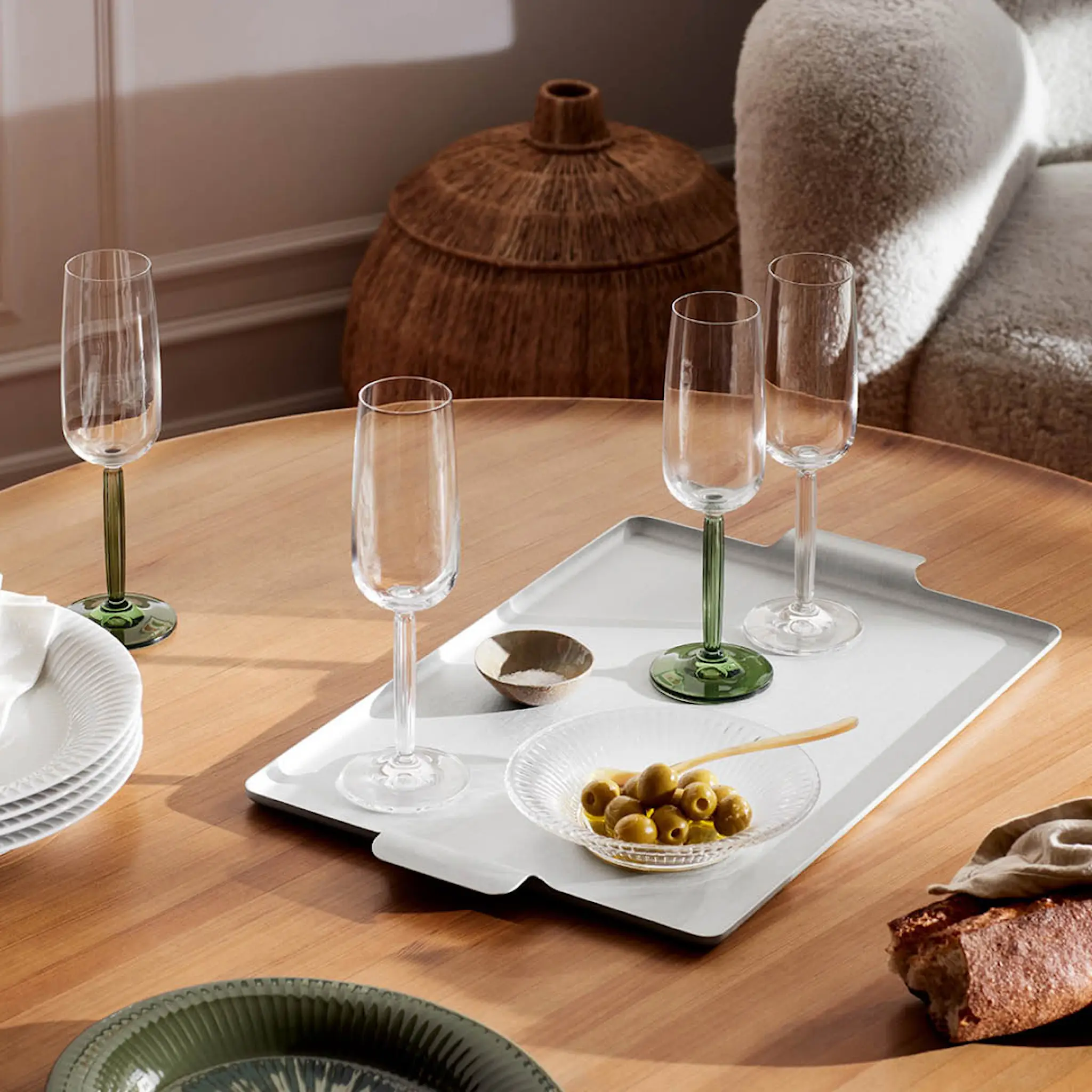 Kähler Hammershøi Champagneglas 24 cl 2-pack Grön