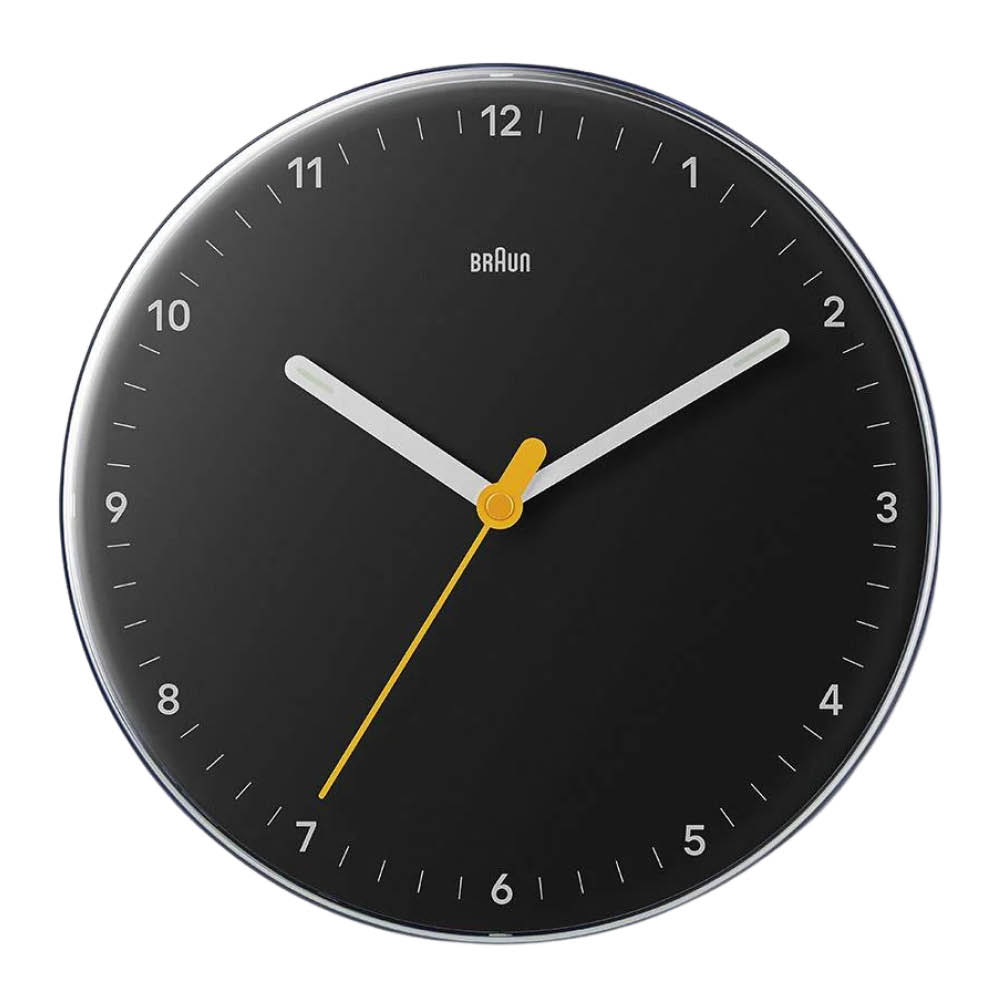 Braun - Seinäkello Ø 23 cm musta