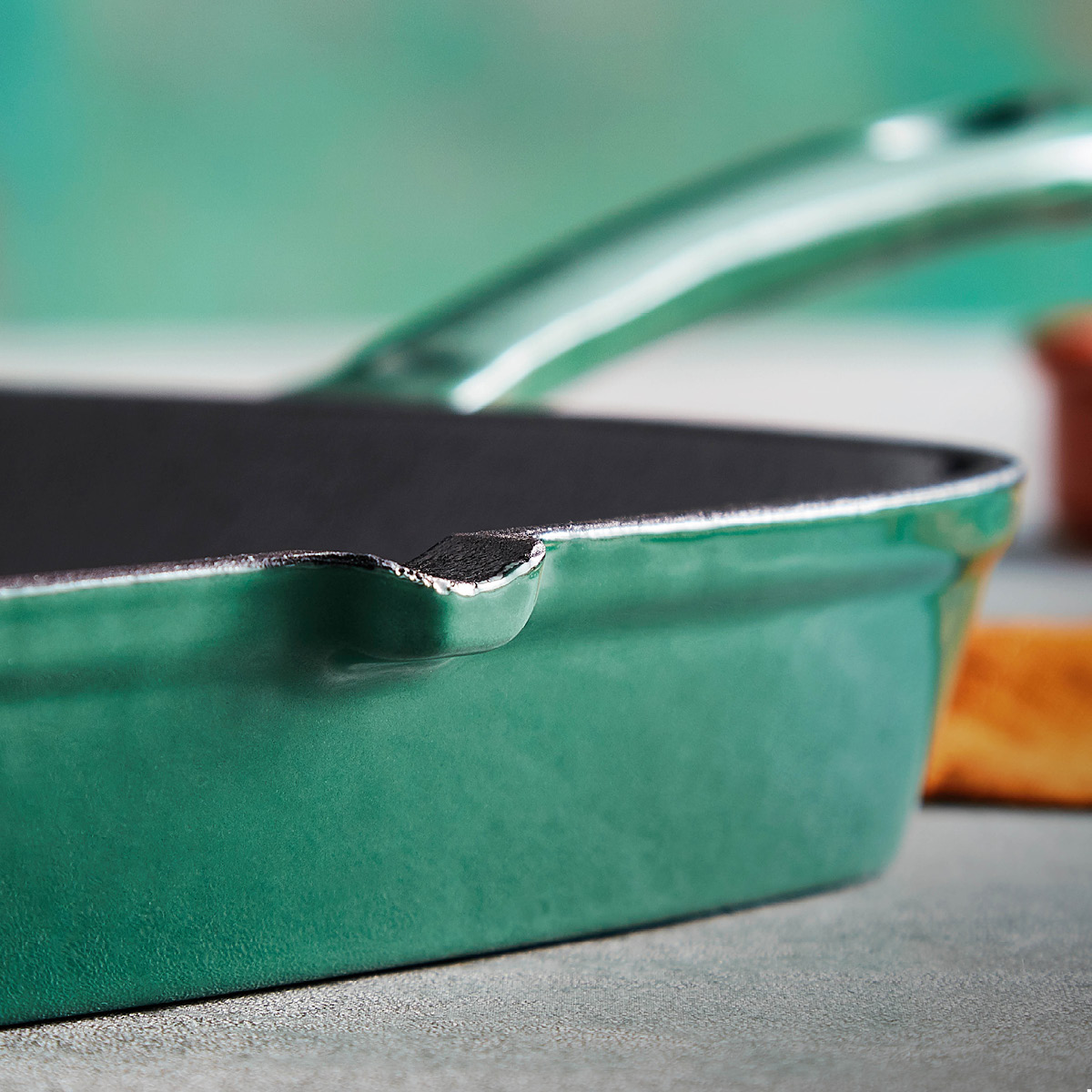 Barbary&Oak Foundry Grillipannu valurauta 23 cm Vihreä