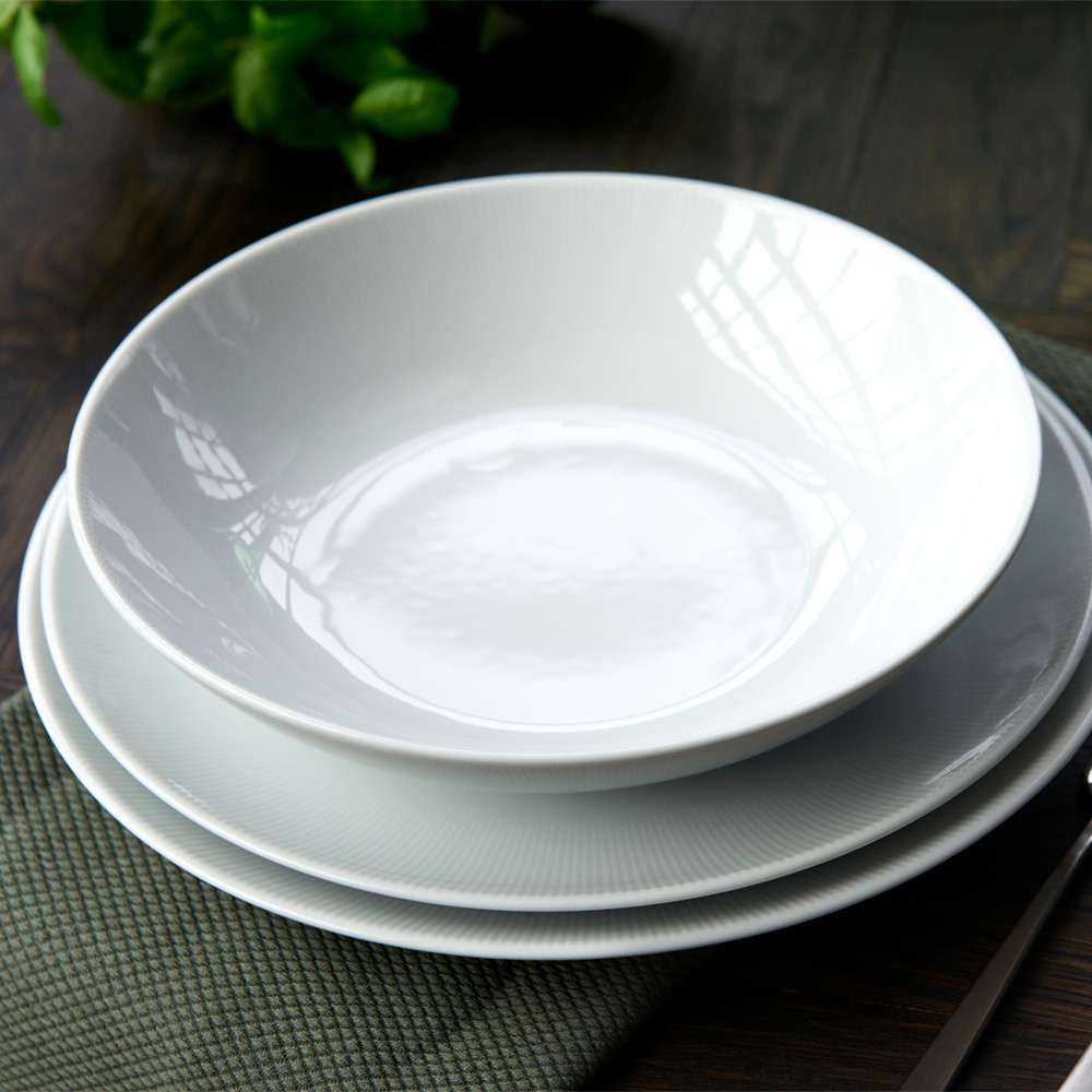 Pillivuyt Eventail skål 0,8 liter hvit