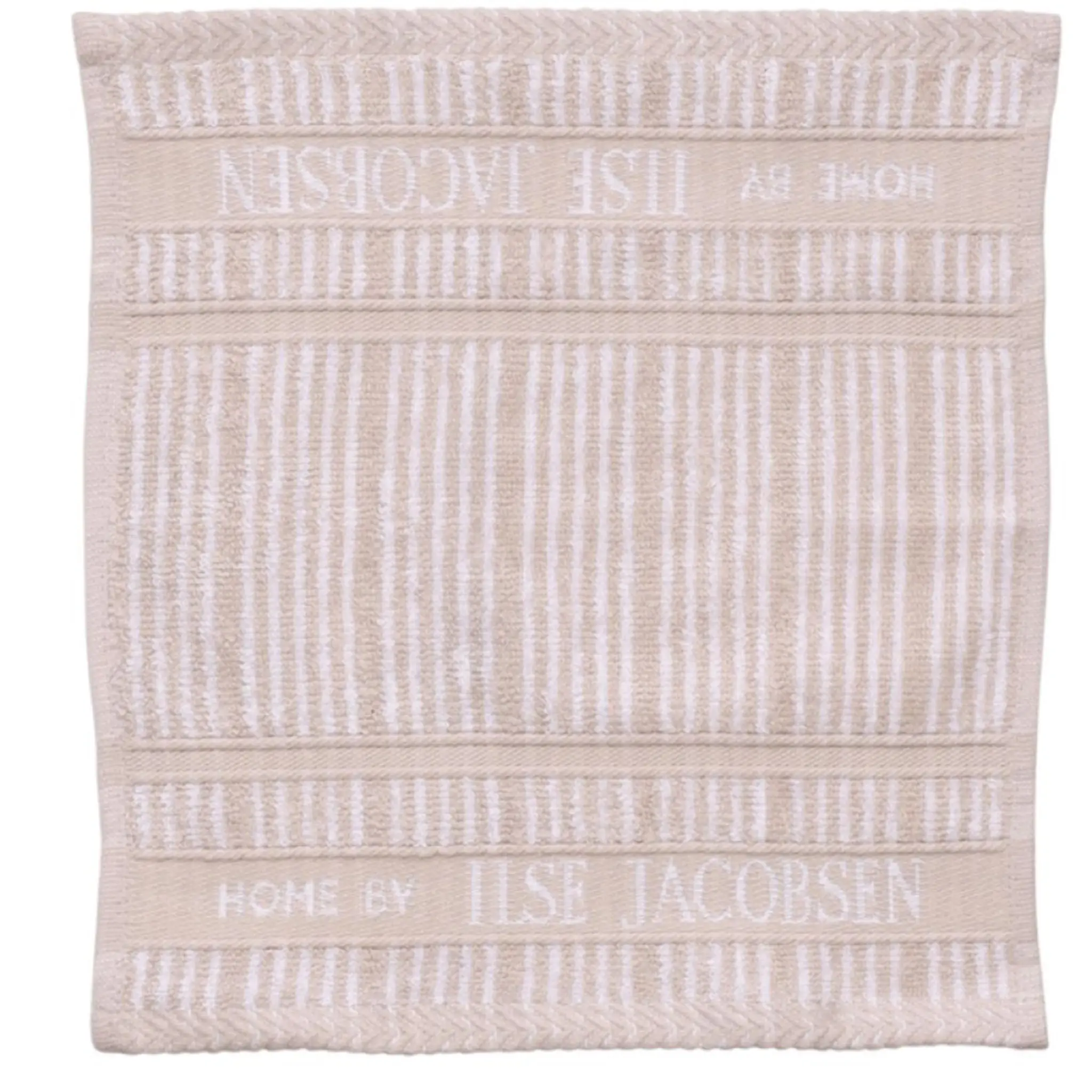 Home by Ilse Jacobsen Bath Collection tvättlapp 30x30 cm 4-pack sand beige stripes