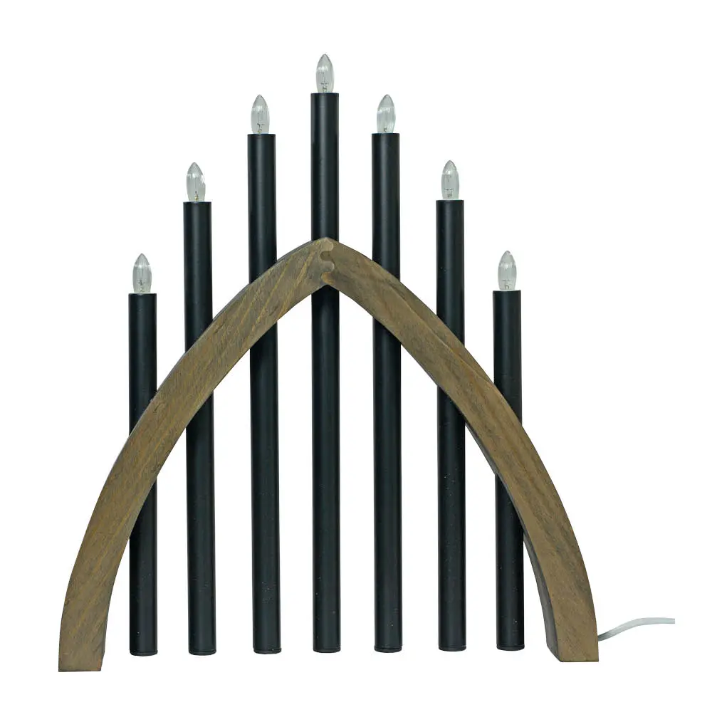 Gotland adventsstake 45 cm gråbeis/svart