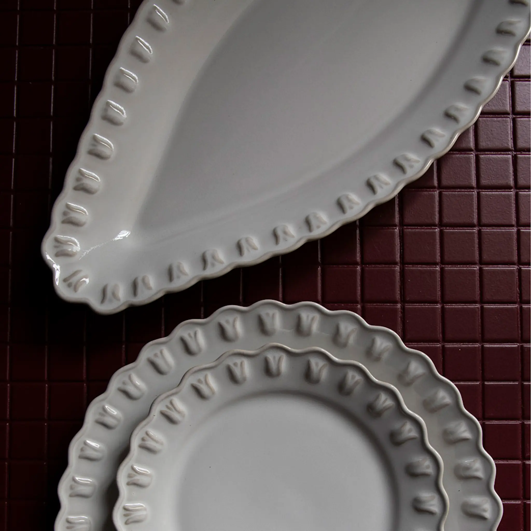 PotteryJo Tulipa Ovalt Fat 45 cm Vit