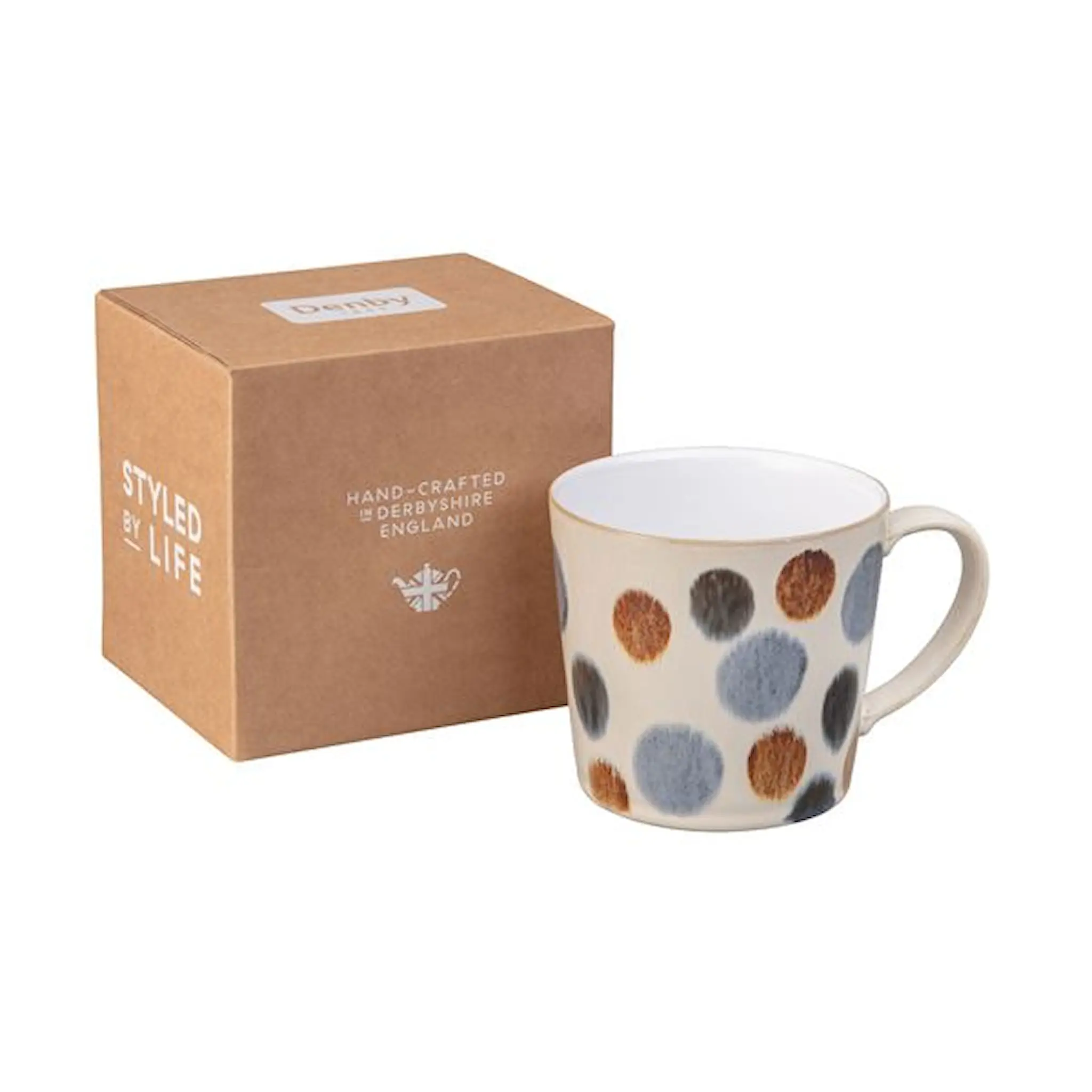Denby Brown Spot Mugg Stor 40 cl Brun