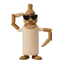 Woodies Billie Bottle träddekoration babyflaska 11,6 cm lönn