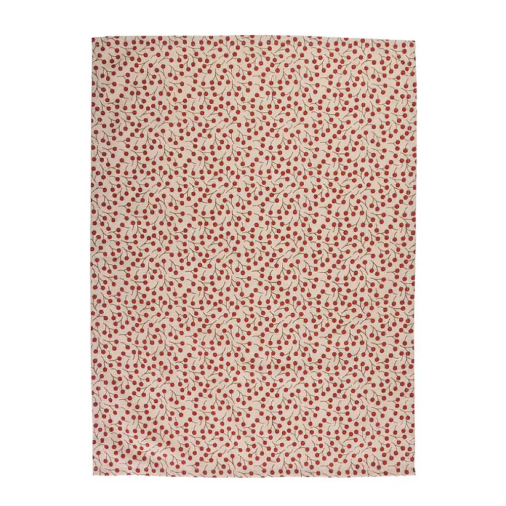 Vintage Keittiöpyyhe 50x70 cm Hapankirsikka