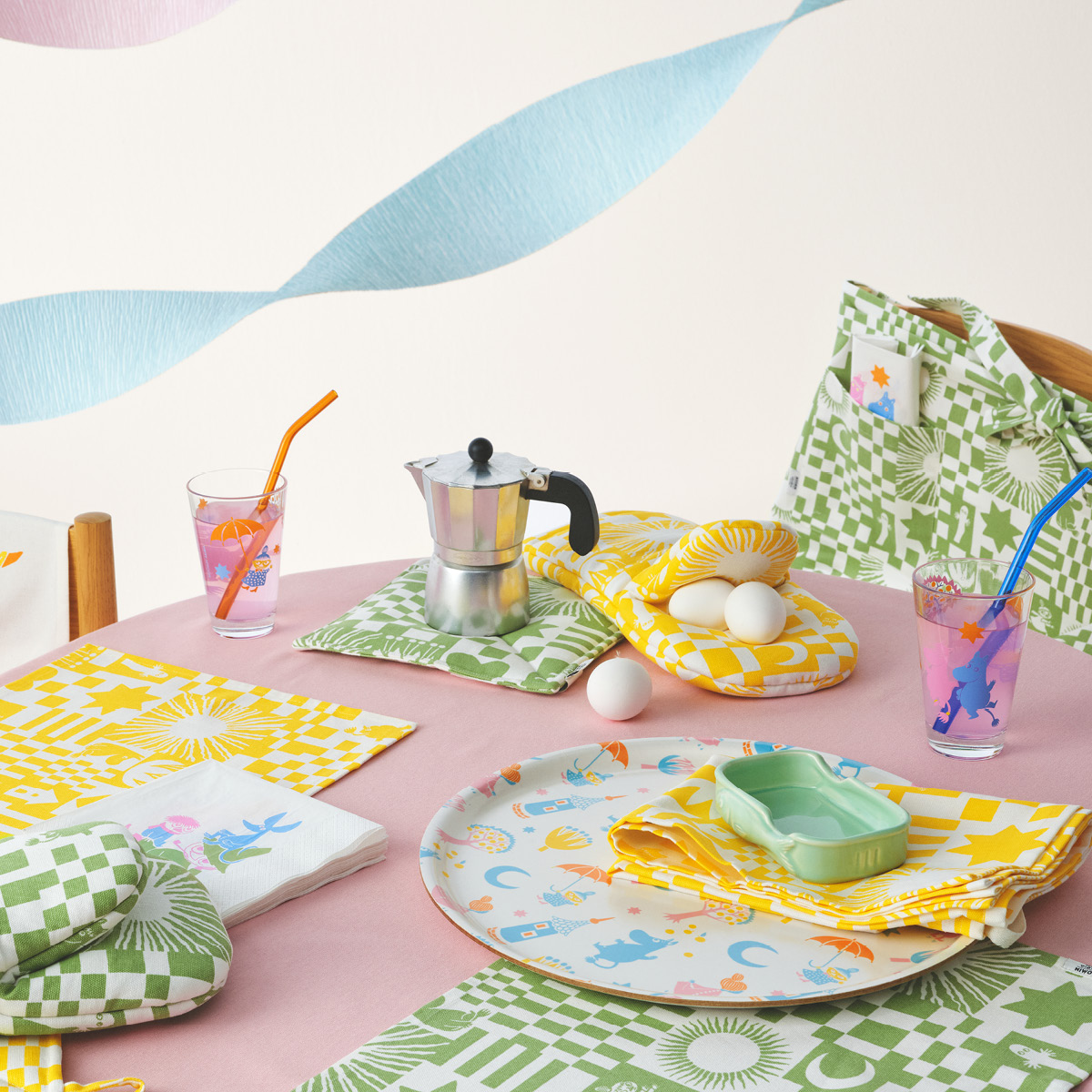 Moomin Arabia Muumi Pöytätabletti Juhlat 31x46 cm Vihreä