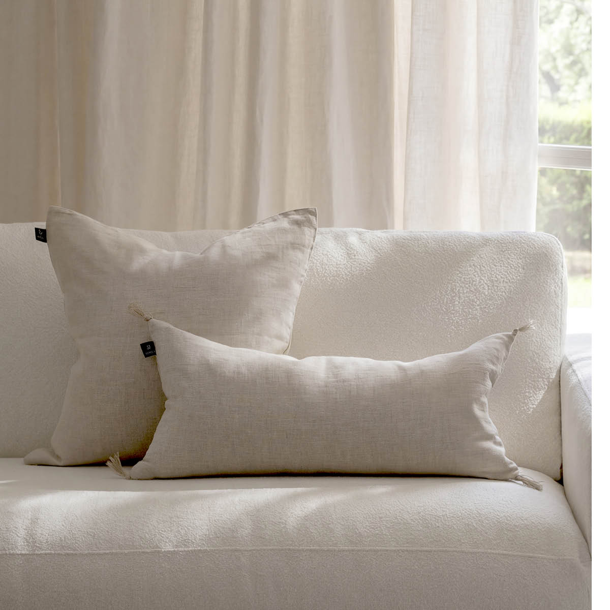 Himla Sunshine kuddfodral linne 50x50 cm oatmeal