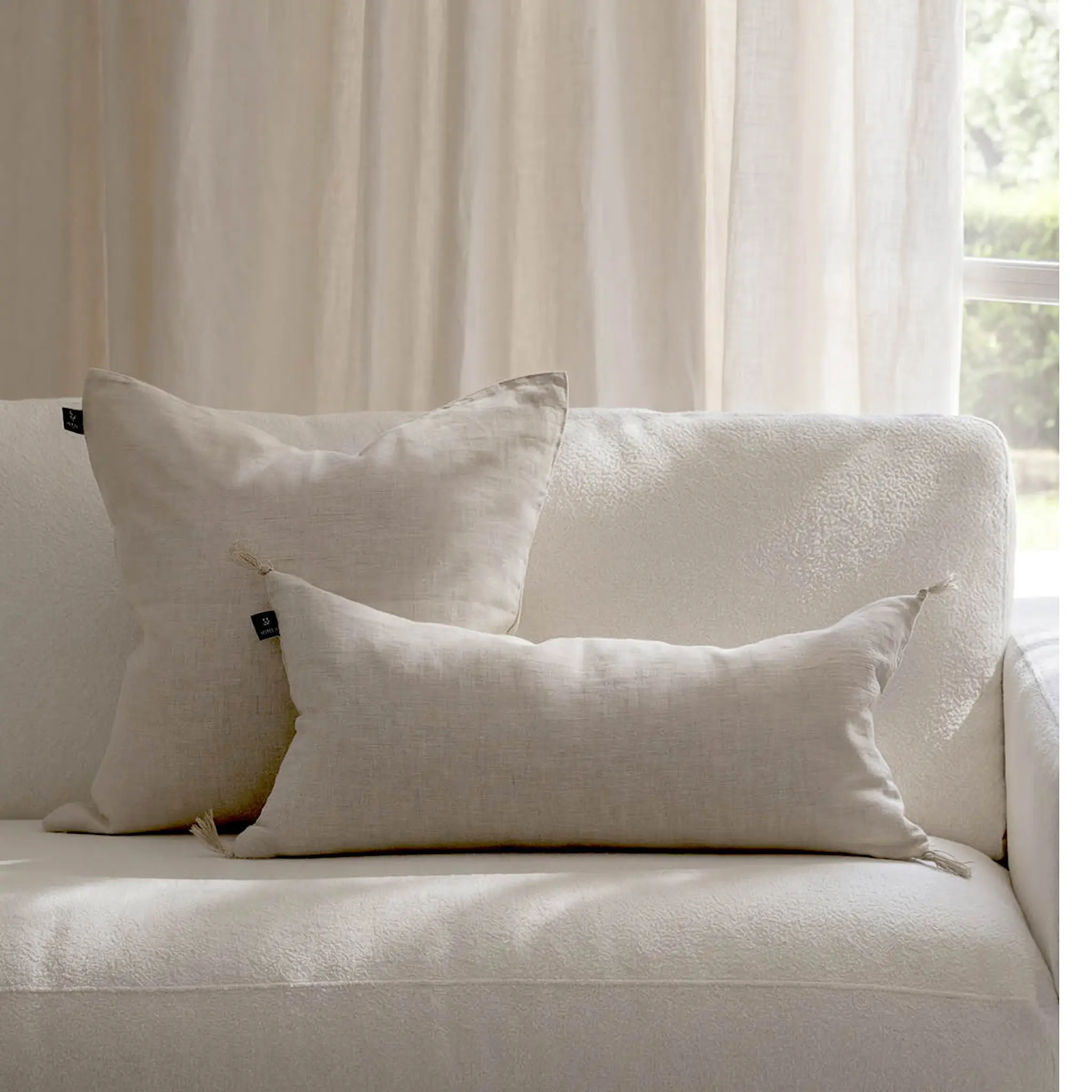 Himla Sunshine kuddfodral linne 50x50 cm oatmeal