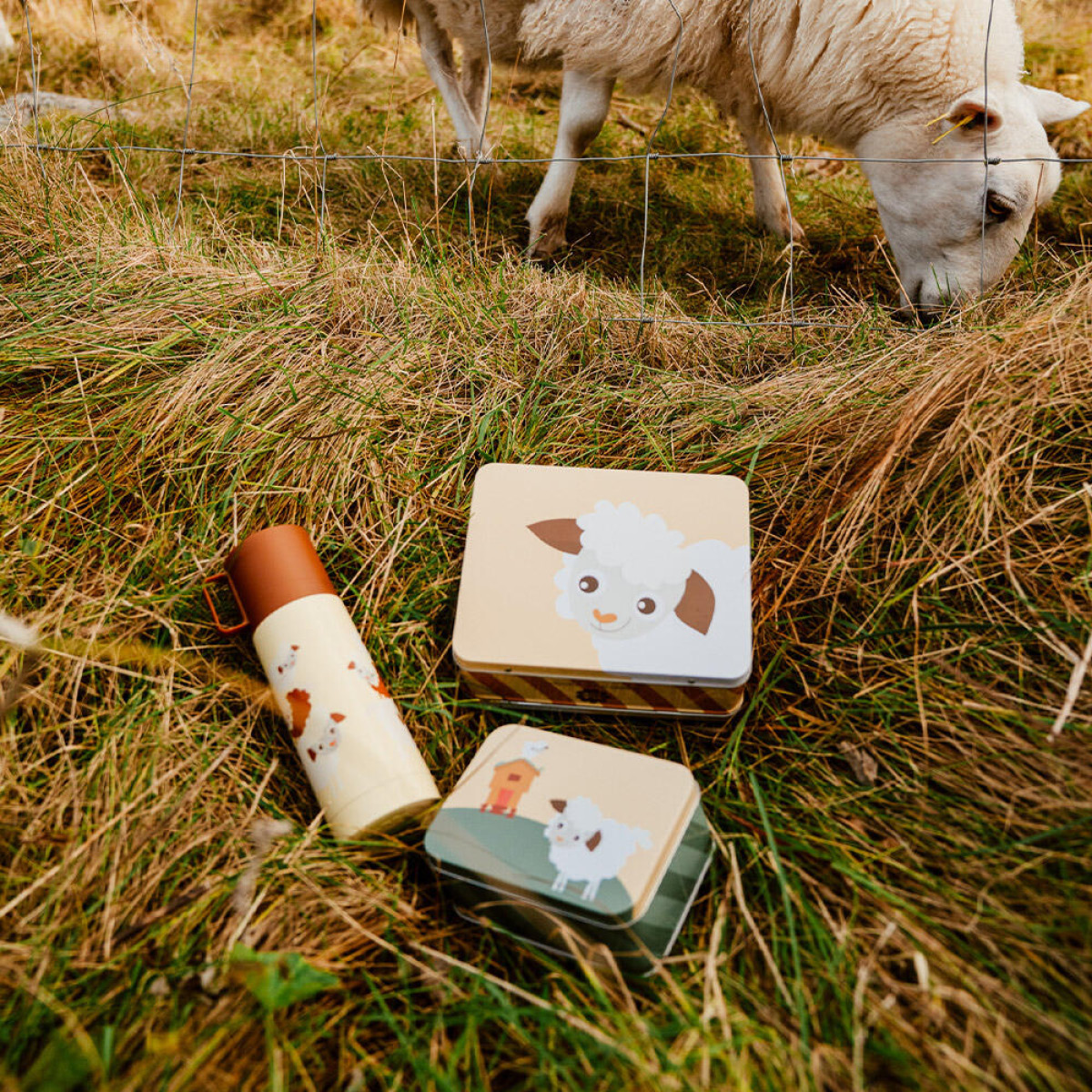 Blafre Lamm termos 350 ml brun/ljusgul