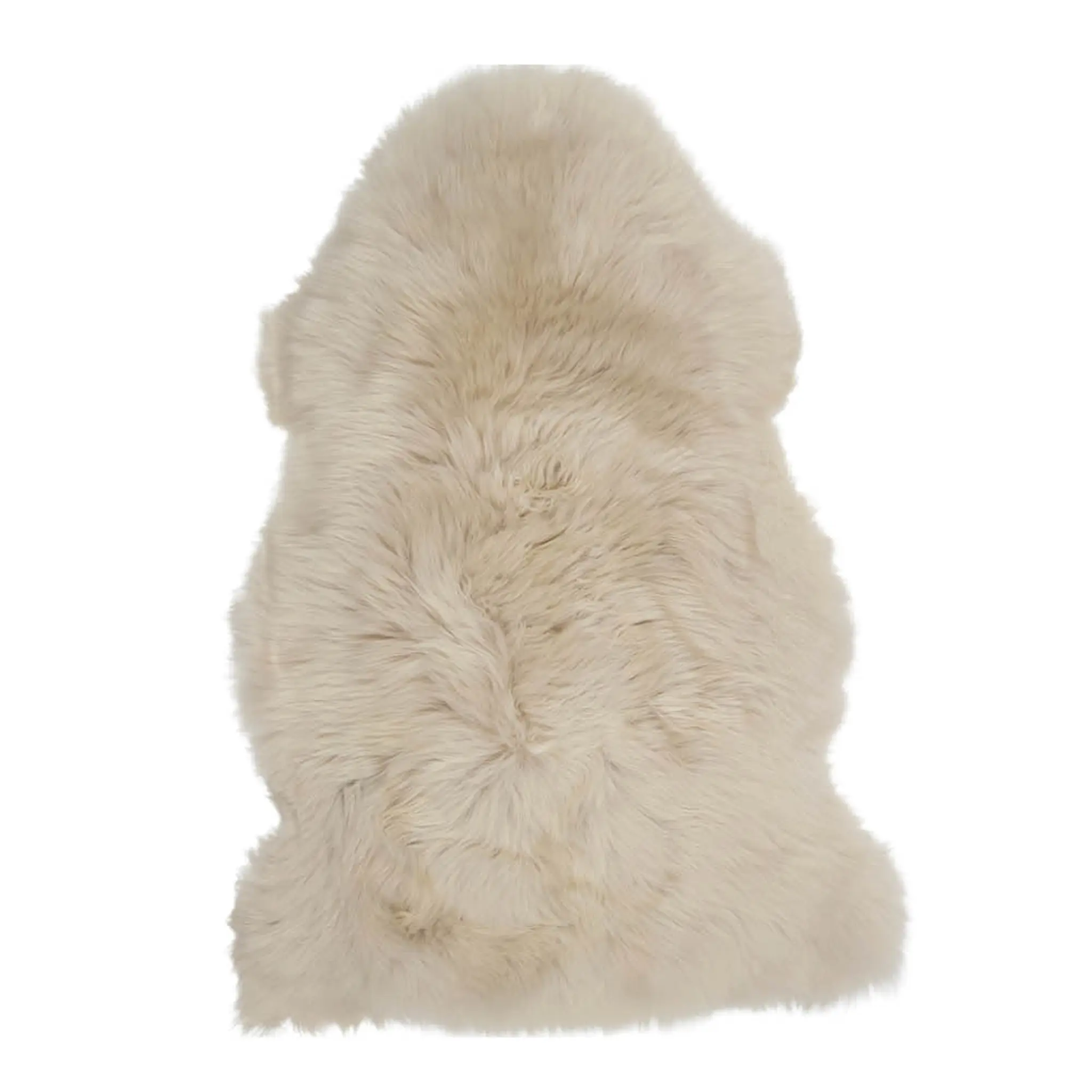 Natures Collection Fårskinn New Zealand lång ull 100 cm black