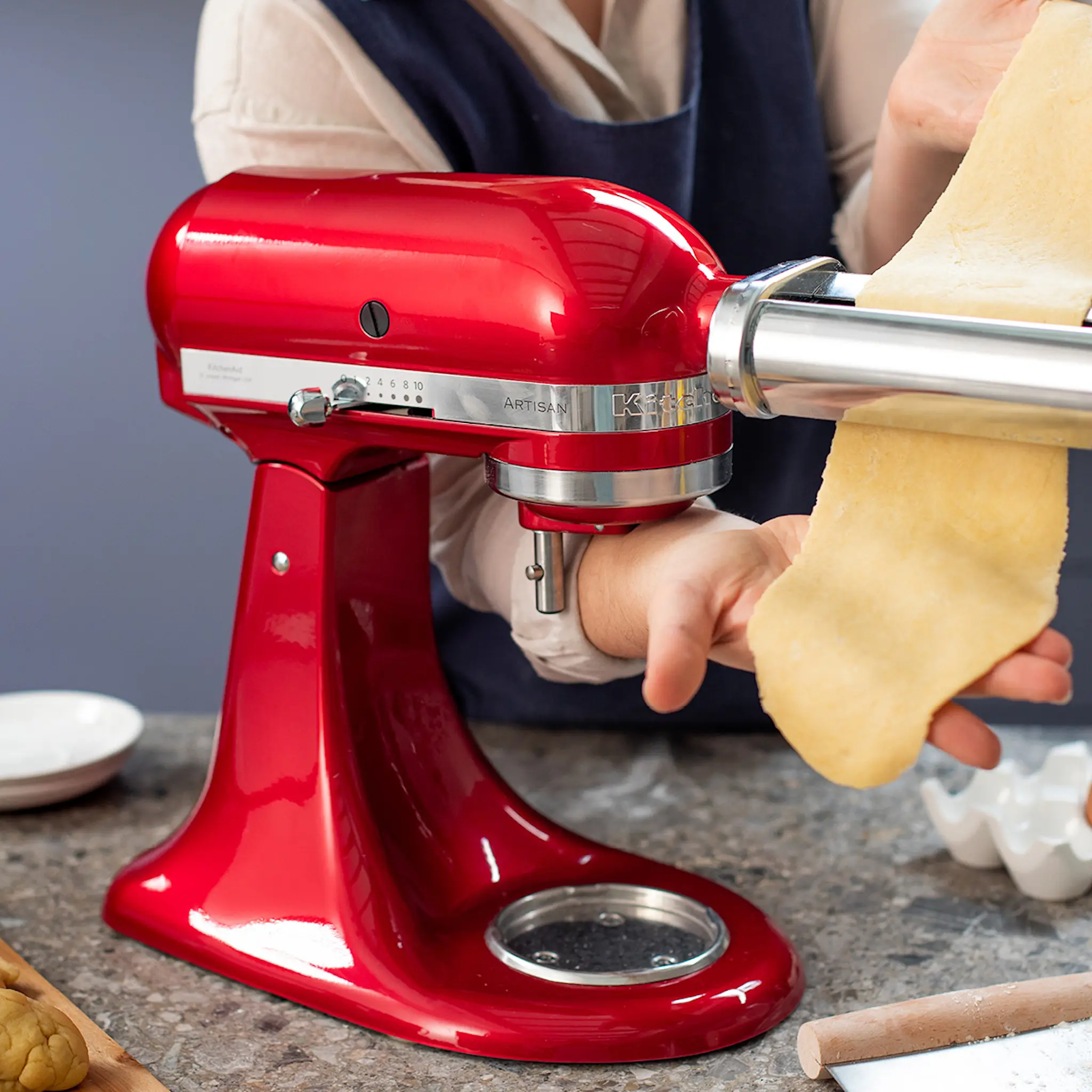 KitchenAid Artisan 5Ksm185Ps Köksmaskin M/Fällbart Drivhuvud 4,8L Candy Apple