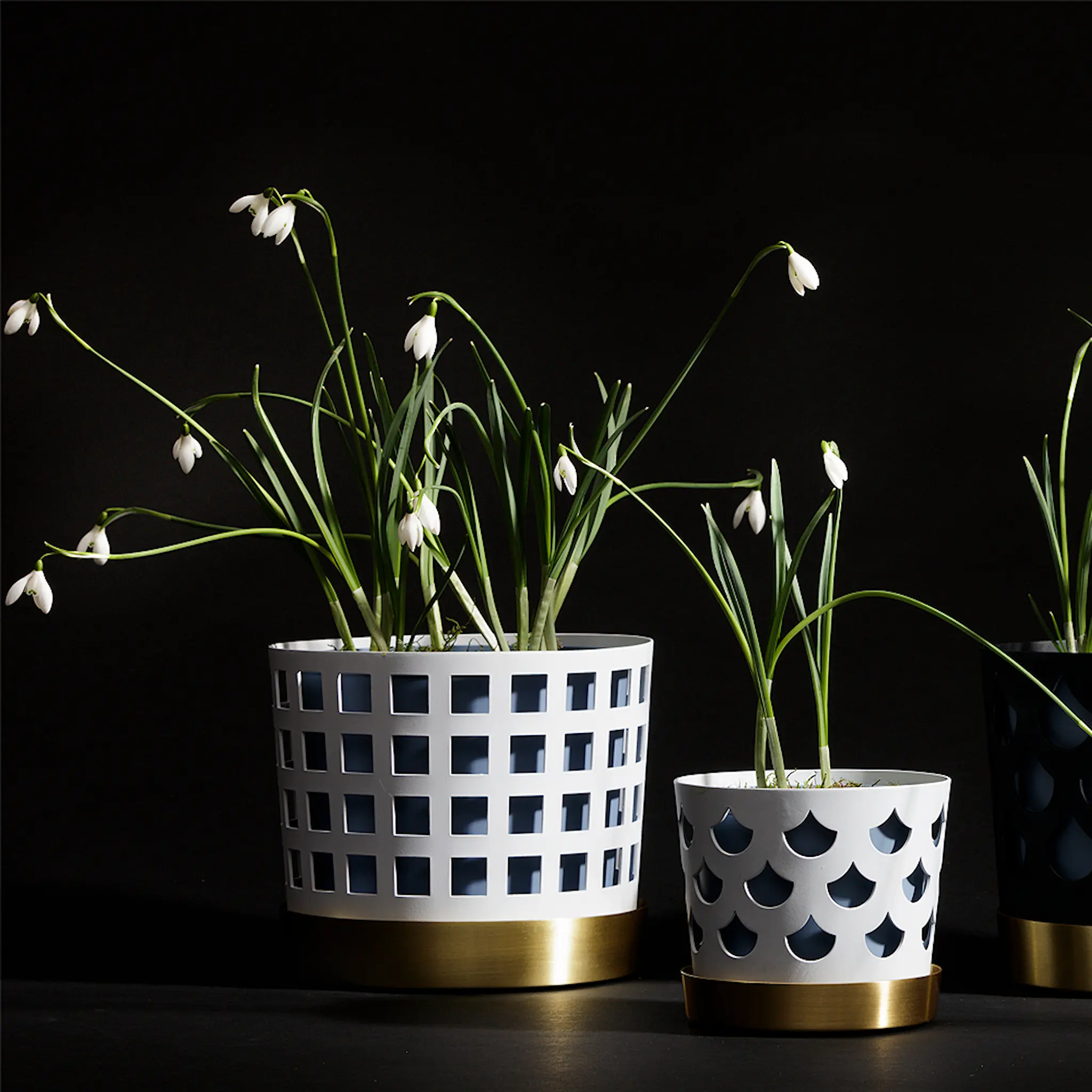 Klong Trio Square Kukkaruukku 18 cm Valkoinen