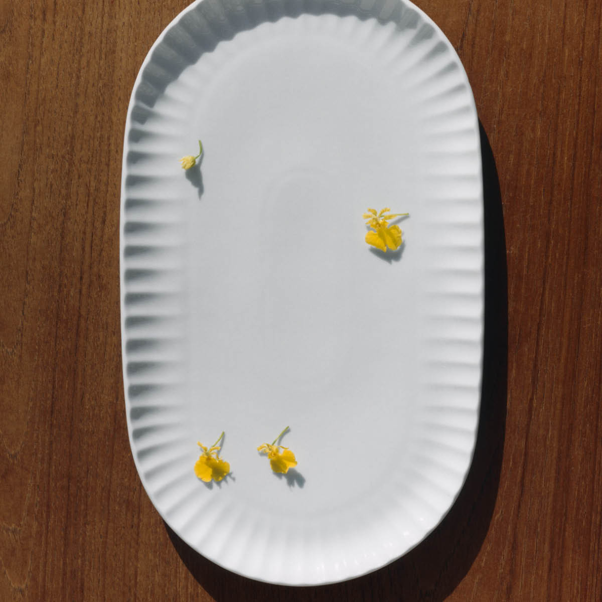 Georg Jensen Bernadotte coupe Tarjoiluastia 38x23 cm Valkoinen