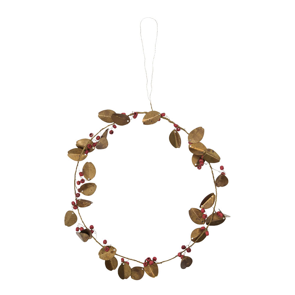 House Doctor Auric Kranssi 20 cm Kulta