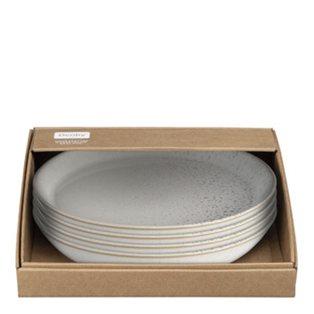 Denby Kiln tallerken 26 cm 4 stk beige