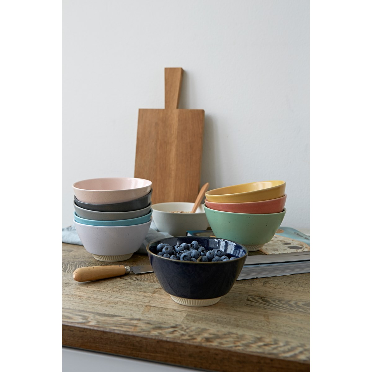 Knabstrup Keramik Colorit Skål Ø14 cm 25 cl Ljusgrön