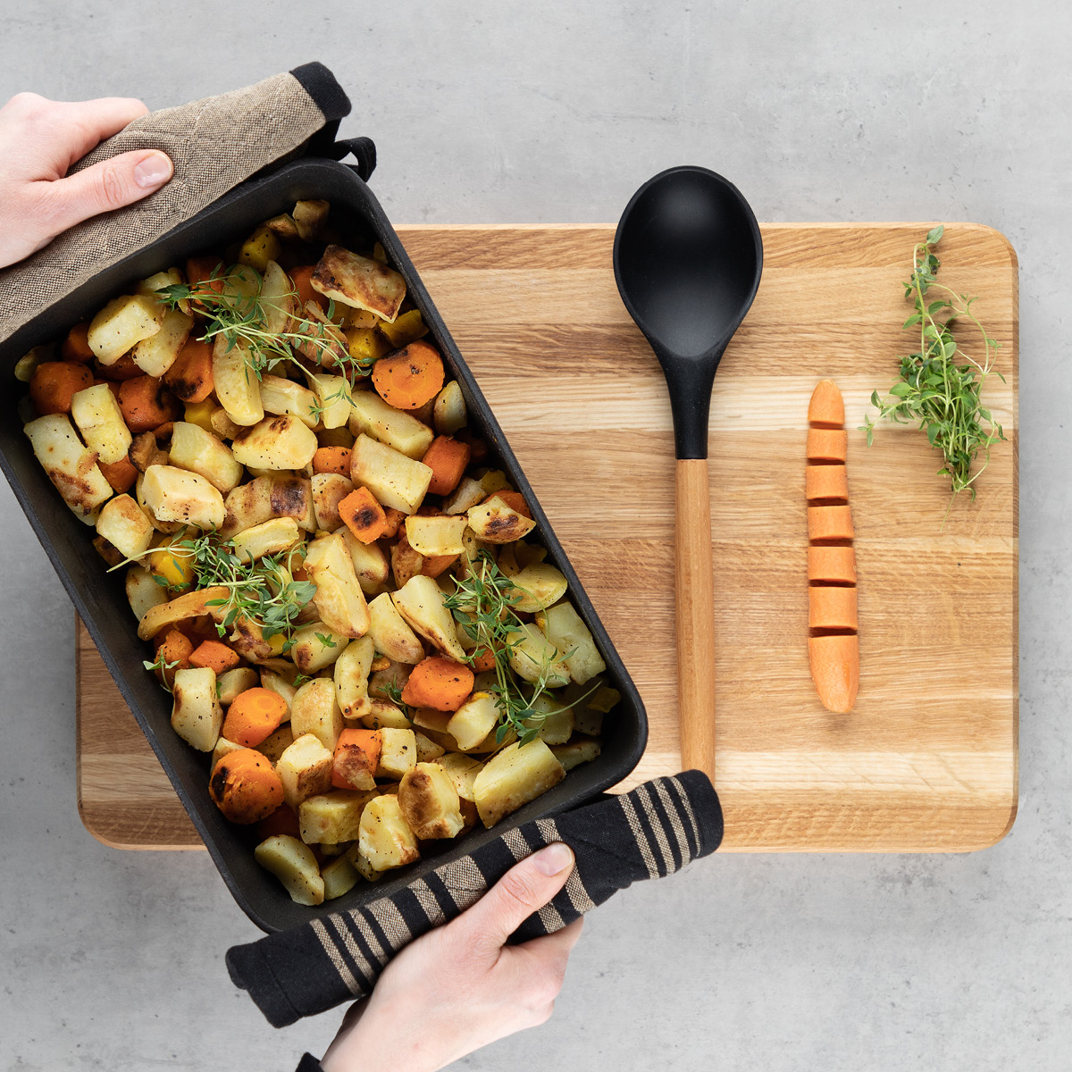 Maku Kitchen Life Köksredskapsset 7 delar svart/bok