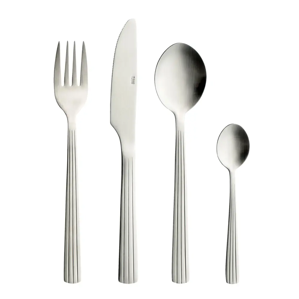 Raw Aterimet 48 osaa Matta teräs