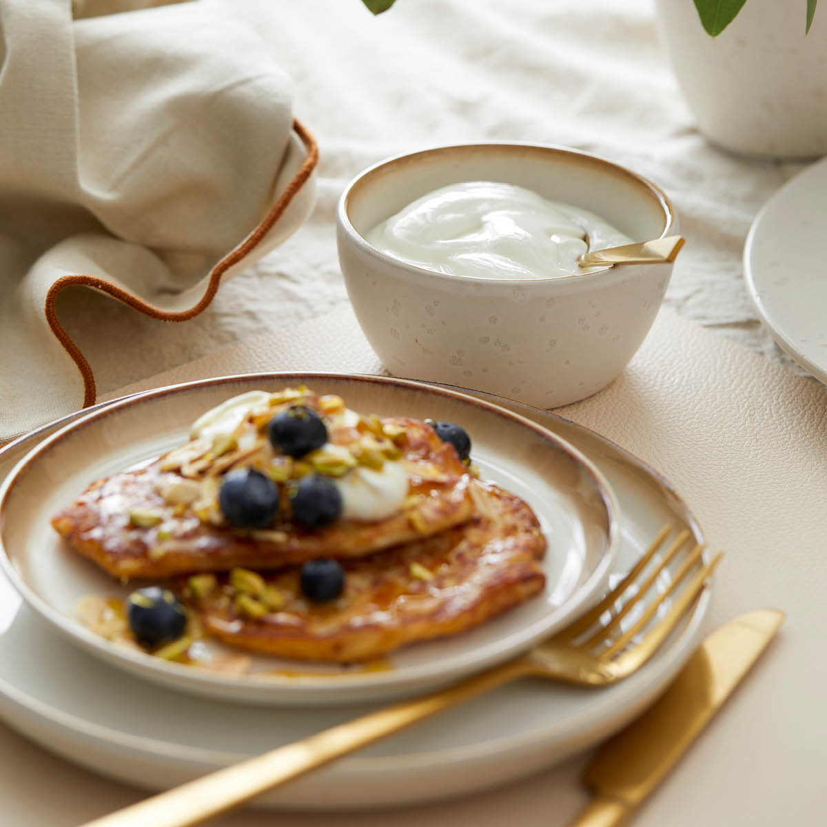 Bitz Gastro tallerken 21 cm krem/krem