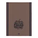 Kökshandduk med äpple i bomull 70x50 cm brun/svart