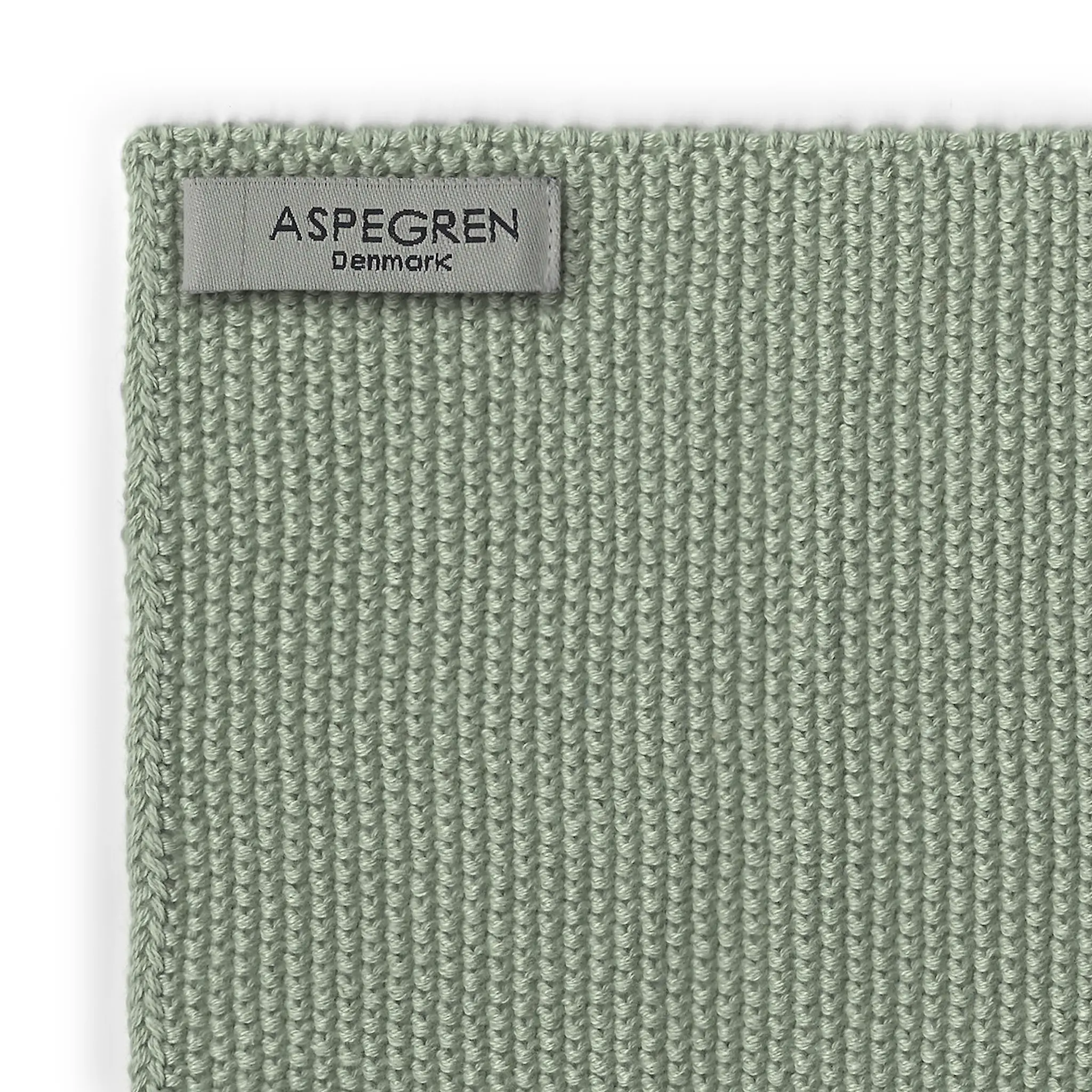 Aspegren Solid disktrasa stickad 26x26 cm 2-pack mint