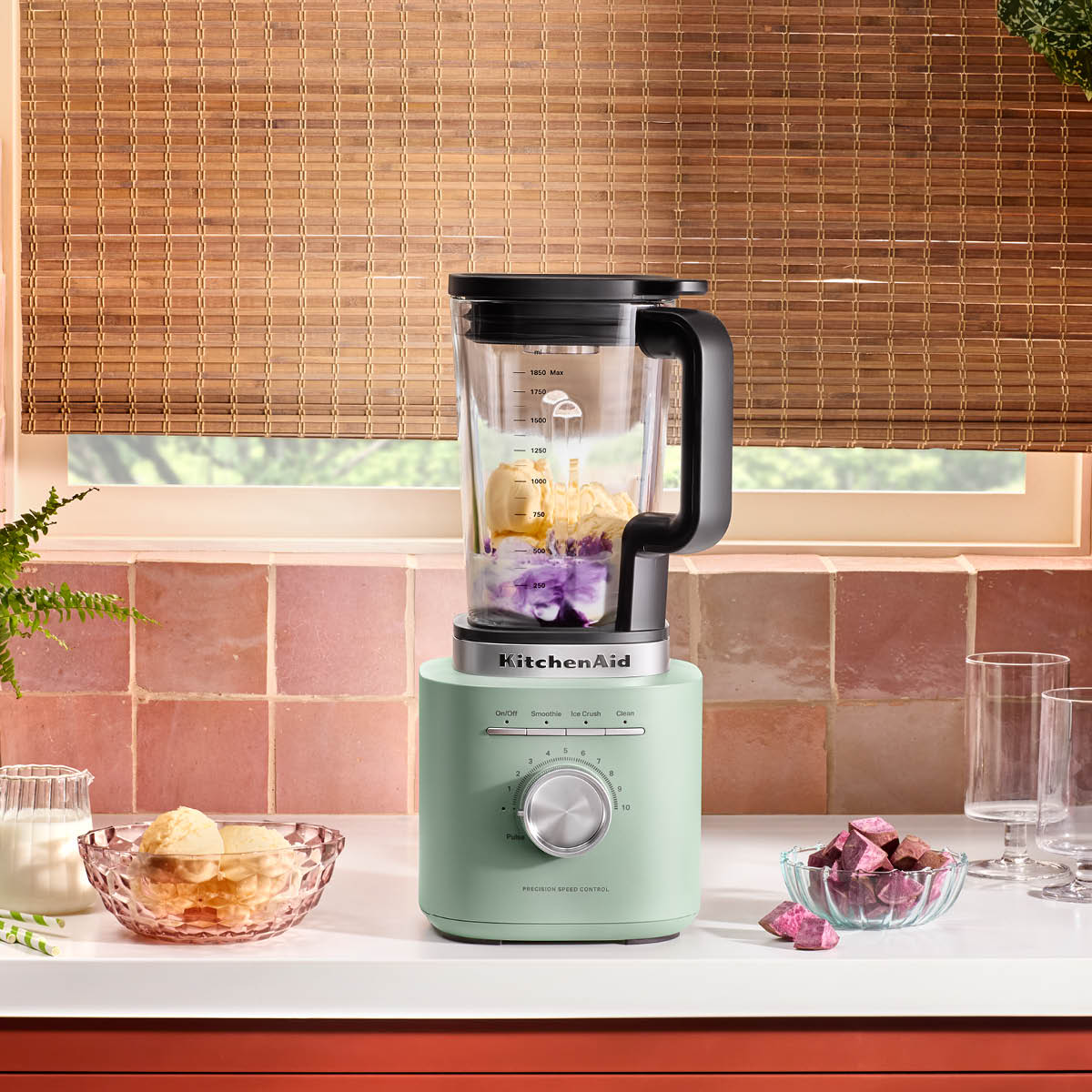 KitchenAid Pure Power blender med glaskanna 1,85 L cardamom