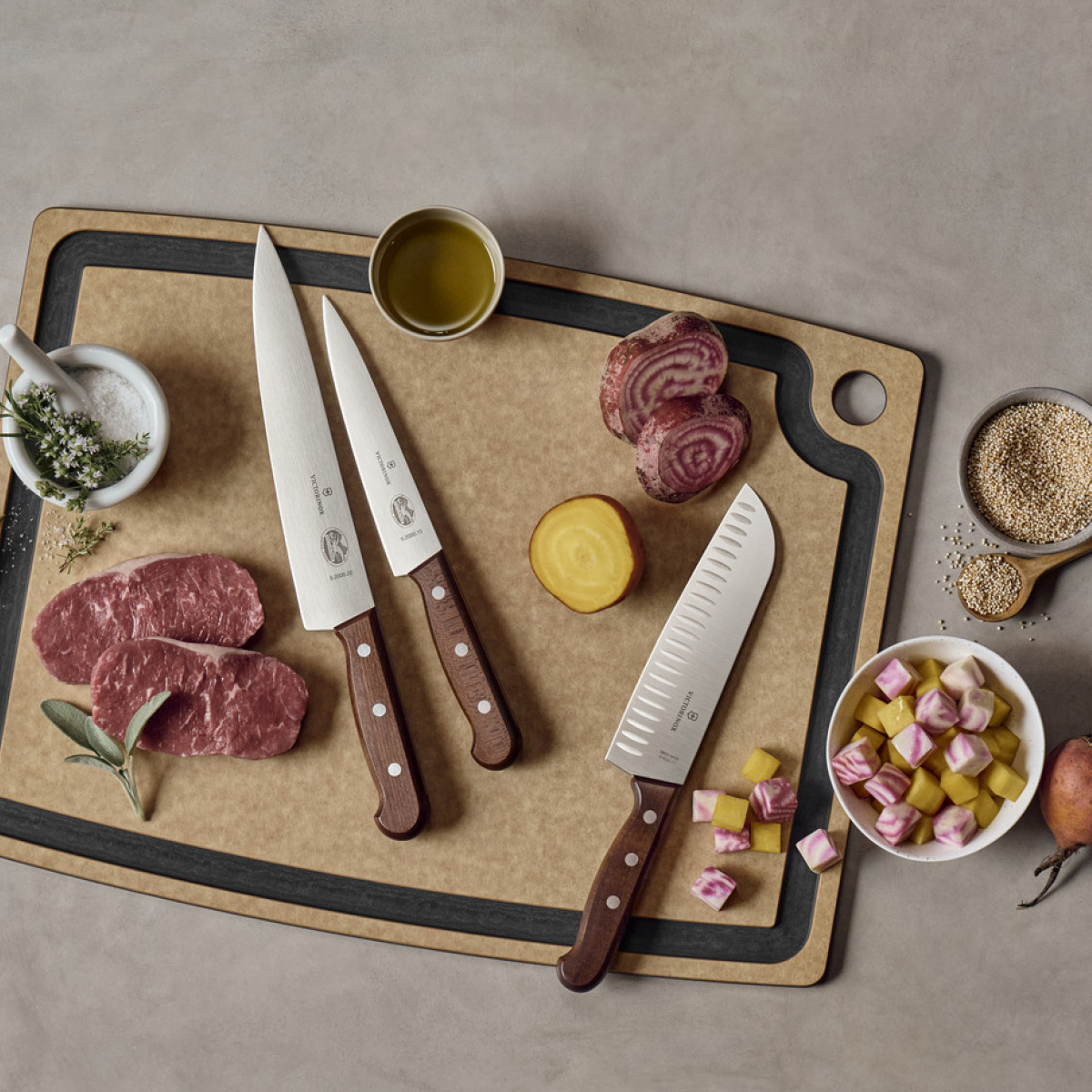 Victorinox Pine kokkekniv 15 cm brun