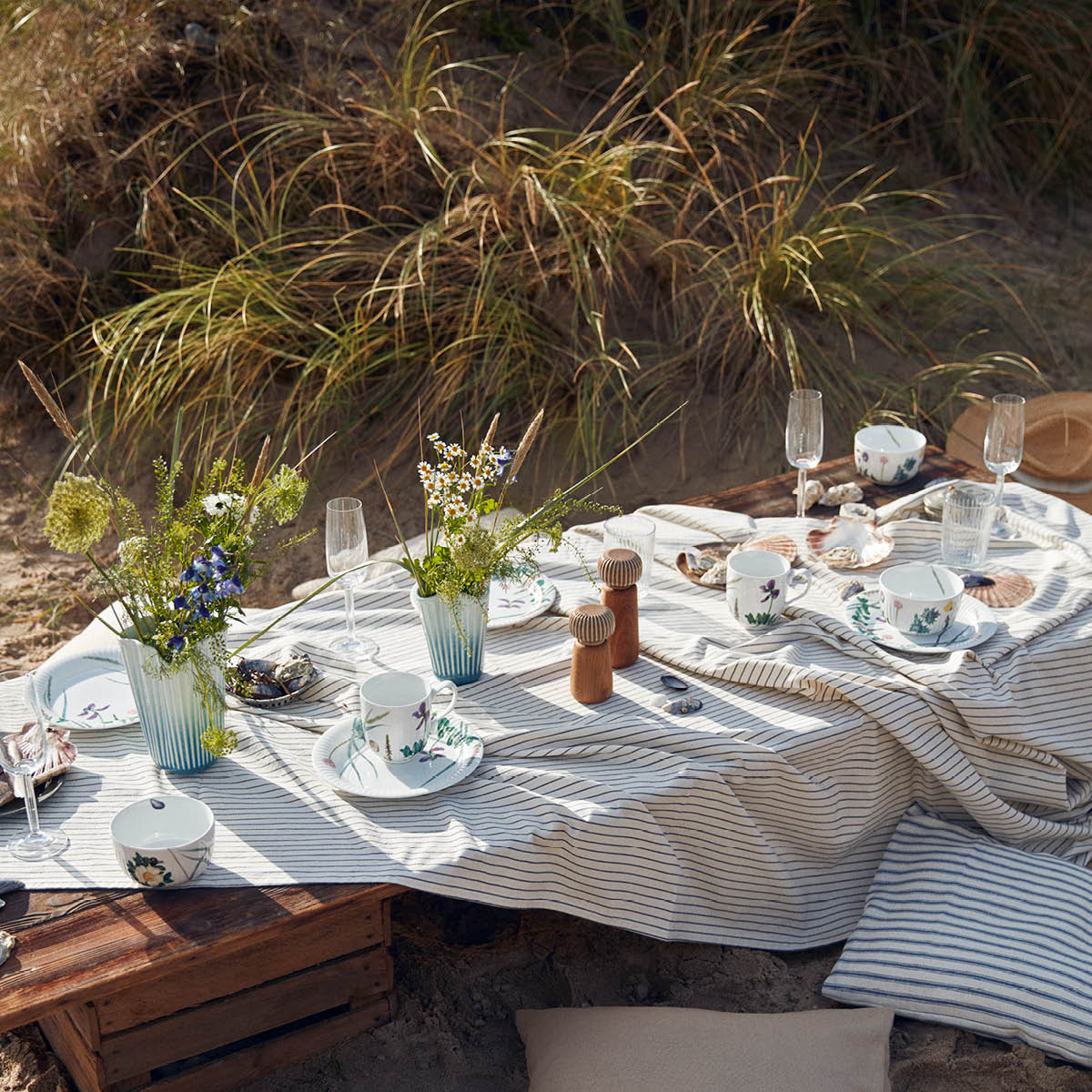 Kähler Hammershøi Unfold vas 20,5 cm blå