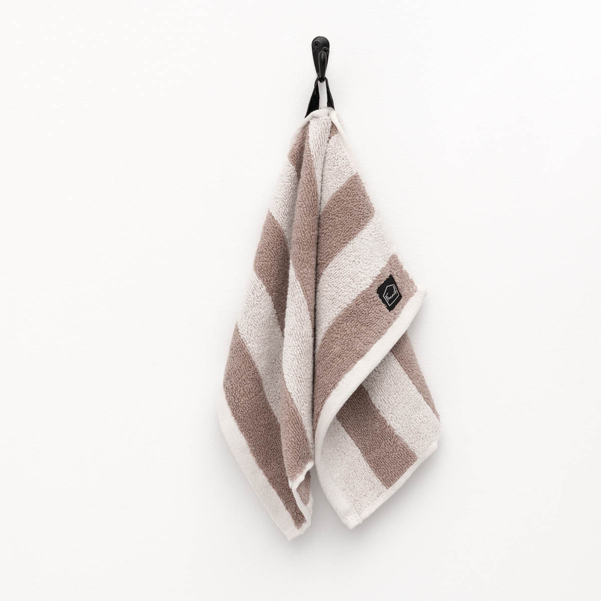 Fanni K Hanko Käsipyyhe 30x50 cm Hiekka/Valkoinen