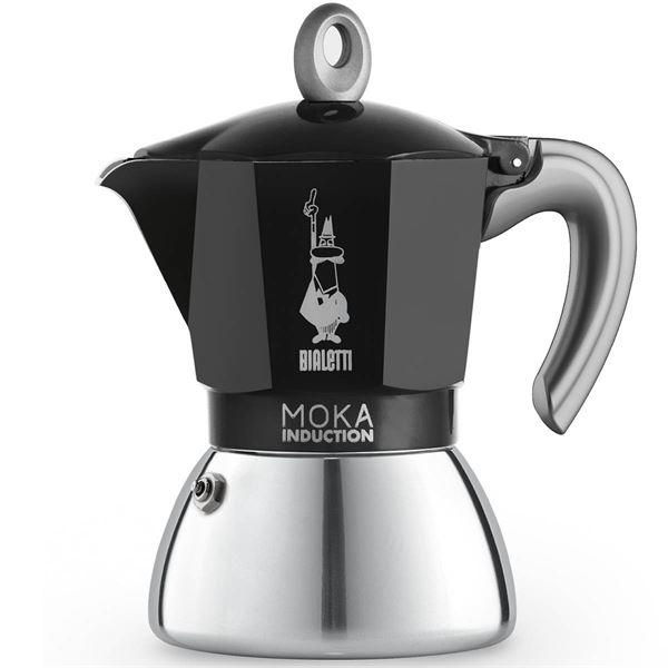 Bialetti - Mokka induction Mutteripannu 6 kuppia Musta