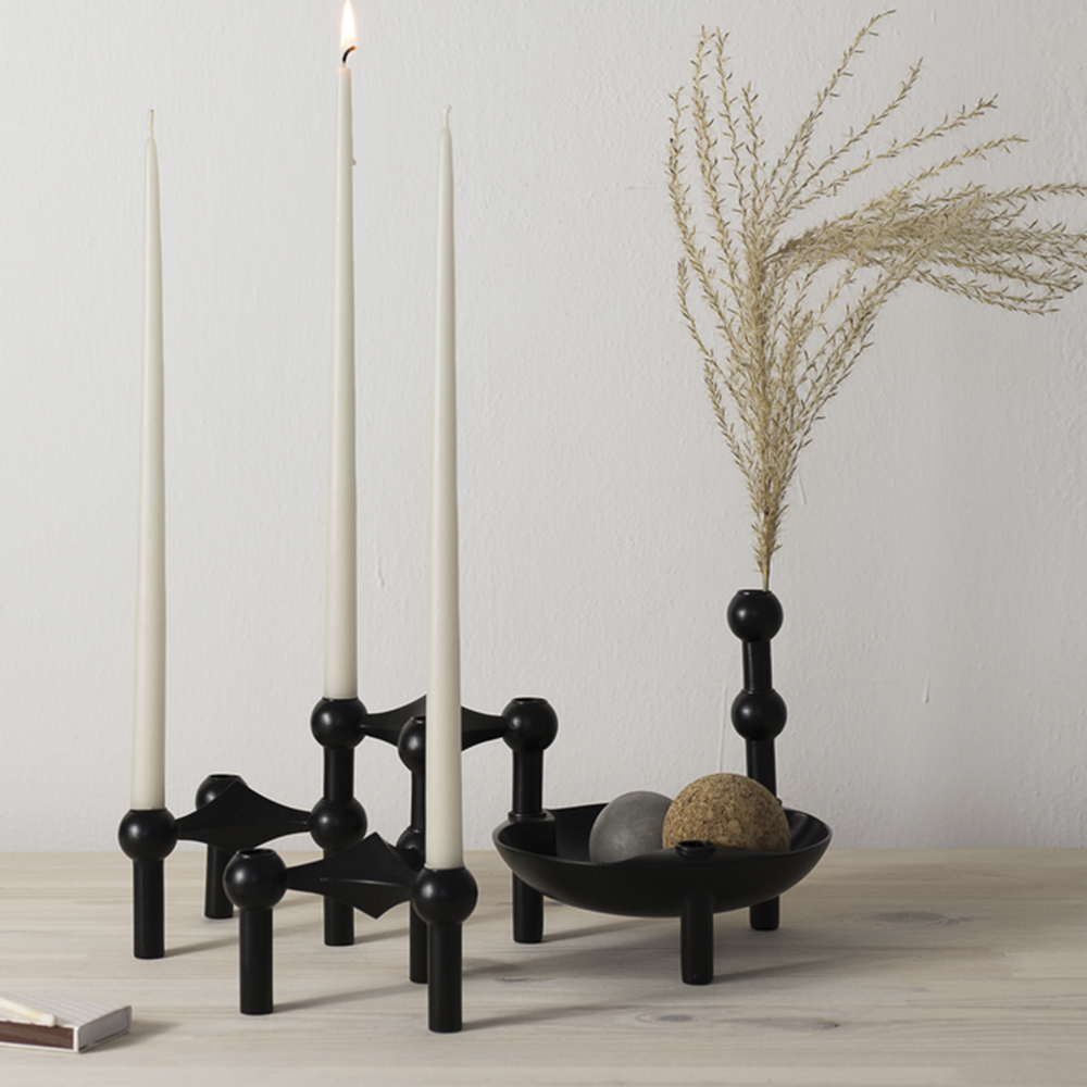 Stoff Nagel Stoff Nagel ljusstake 3-pack Svart