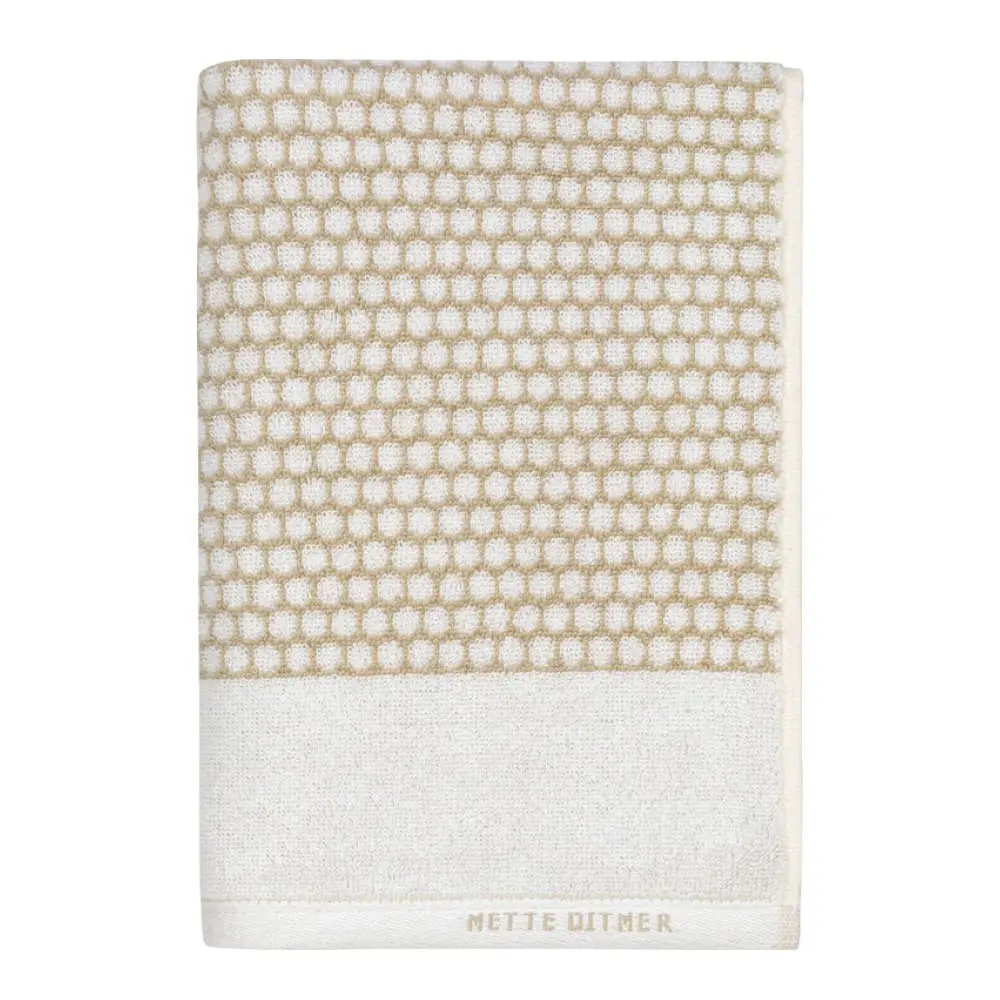 Grid Kylpypyyhe 140x70 cm Hiekka/Offwhite