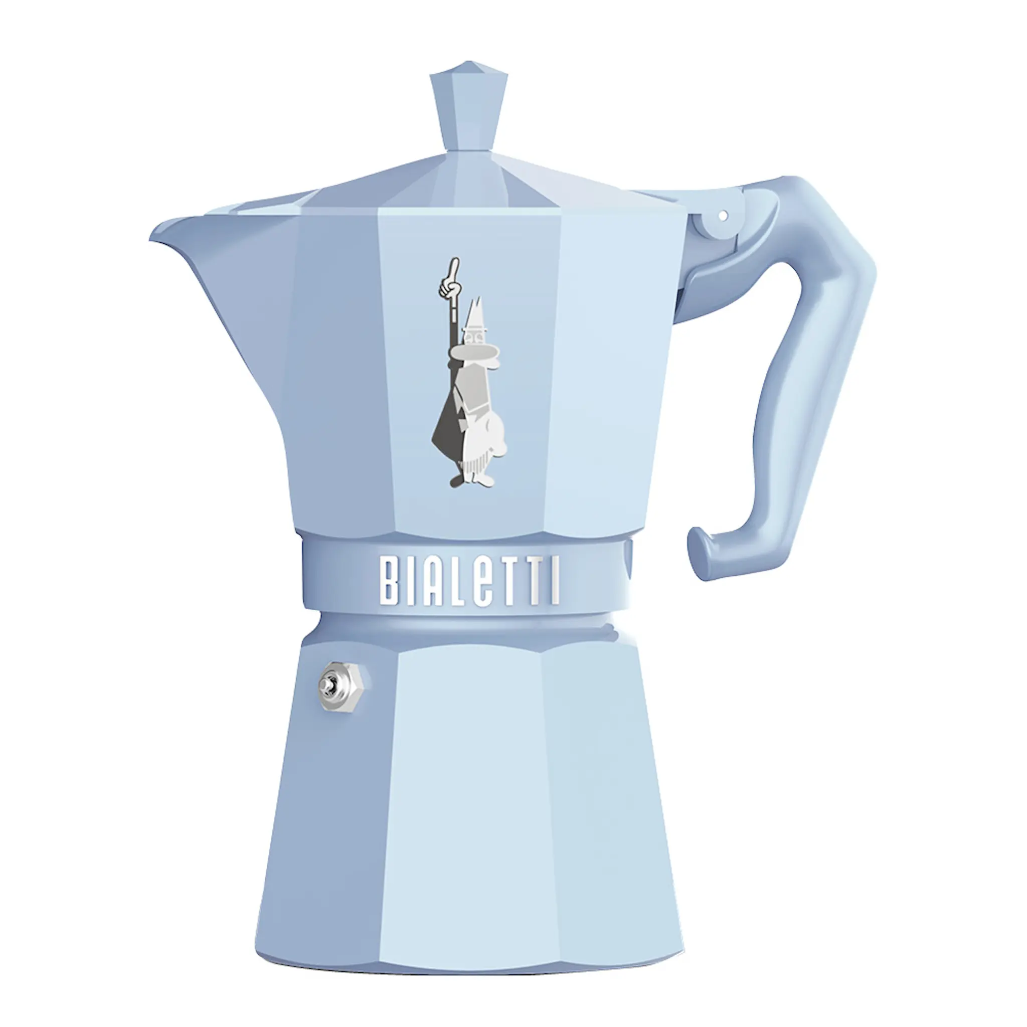 Bialetti Exclusive Moka Express 6 koppas 25 cl Ljusblå