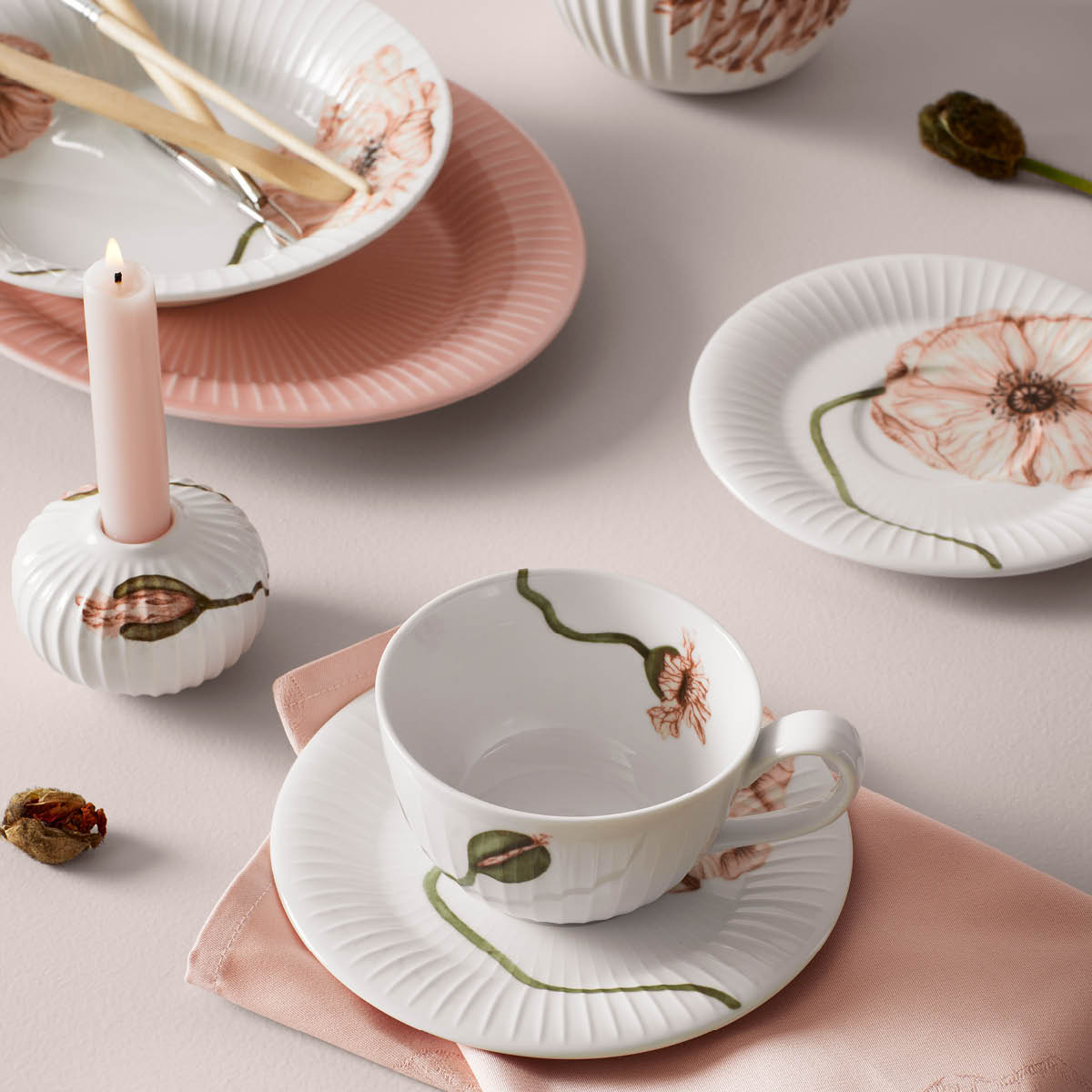 Kähler Hammershøi Poppy Kynttilänjalka 7,5 cm