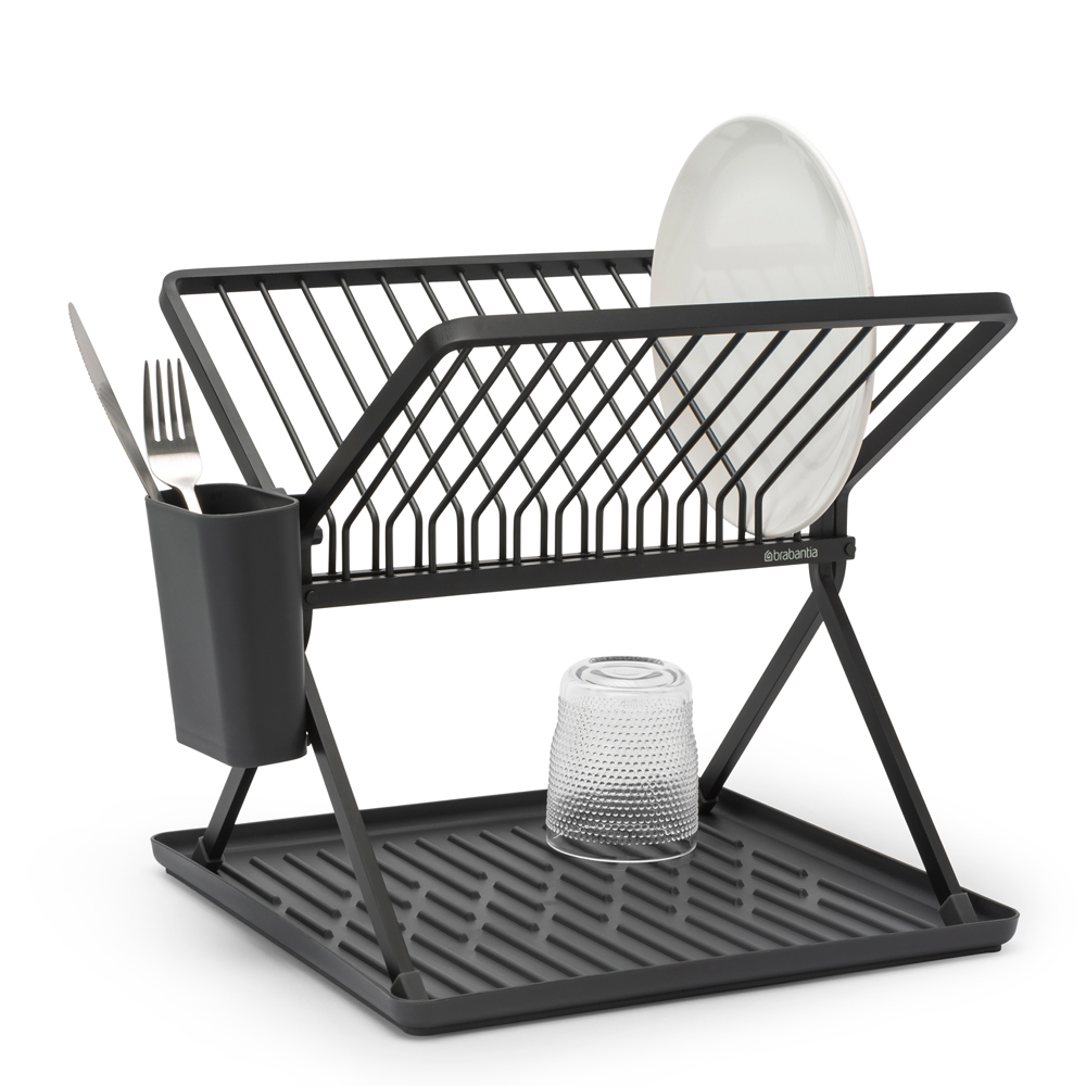 Brabantia SinkSide hopfällbart diskställ 31,5×33×37 cm svart