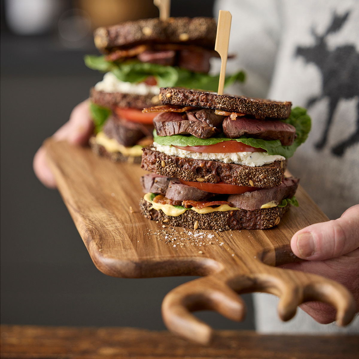 Holm Holm Tarjotin 44x18x1,5 cm Akaasia