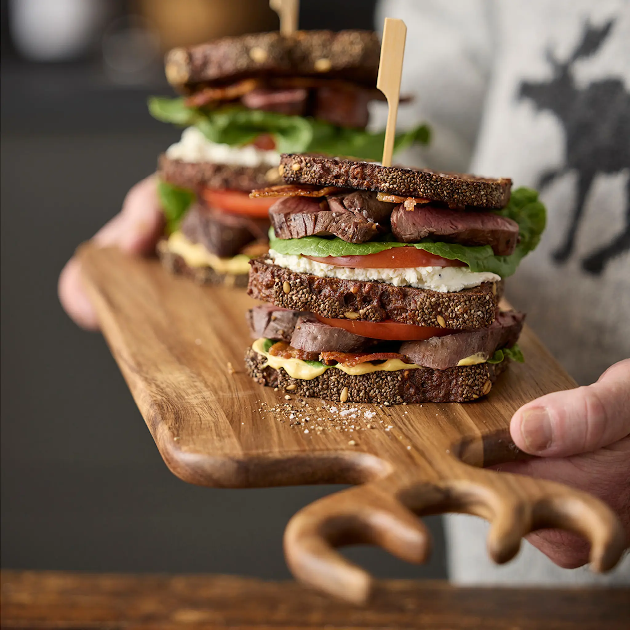 Holm Holm Tarjotin 44x18x1,5 cm Akaasia