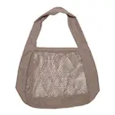 Nät axelväska 44x15 cm clay