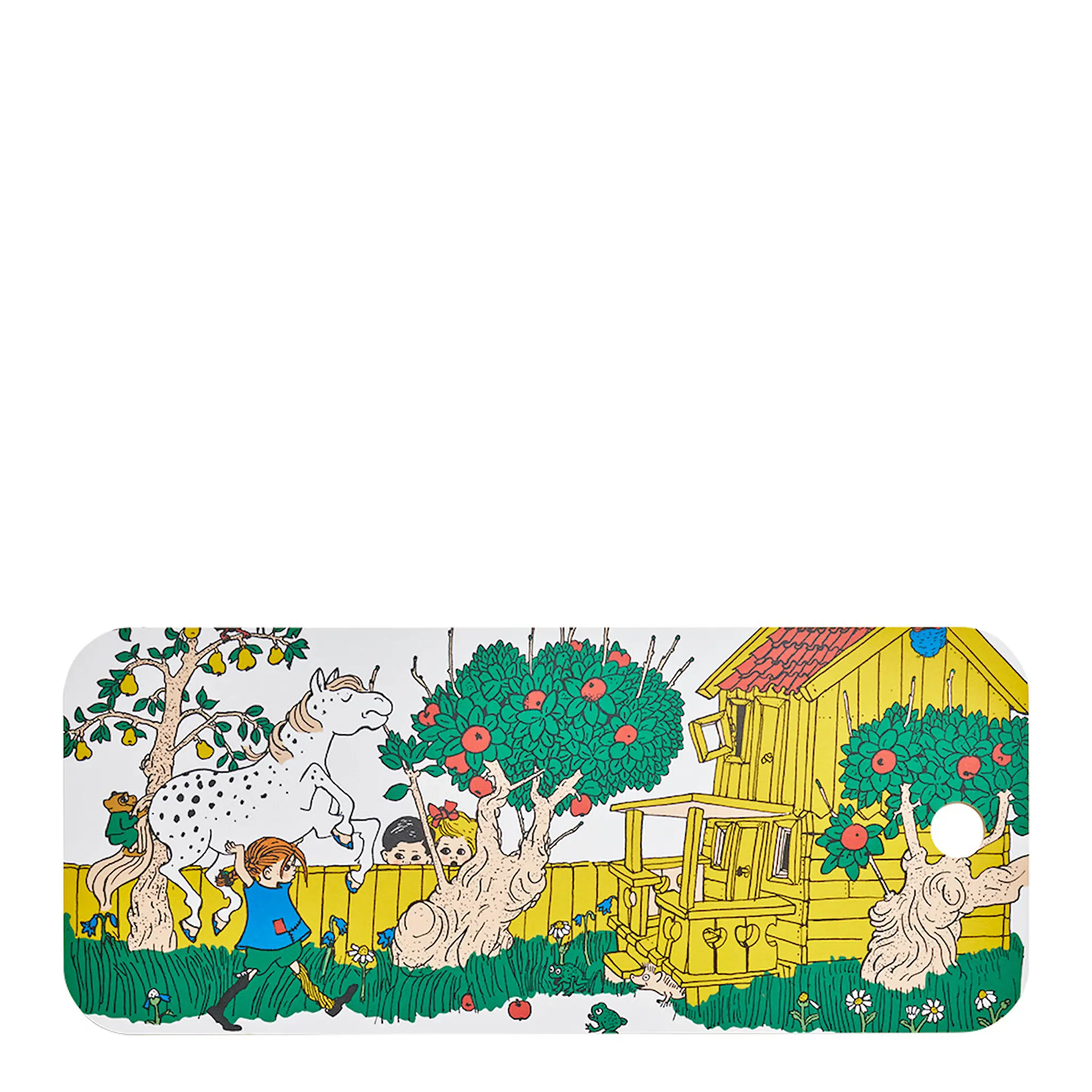 Muurla Pippi skärbärda/serveringsbricka 18x44 cm vägen hem