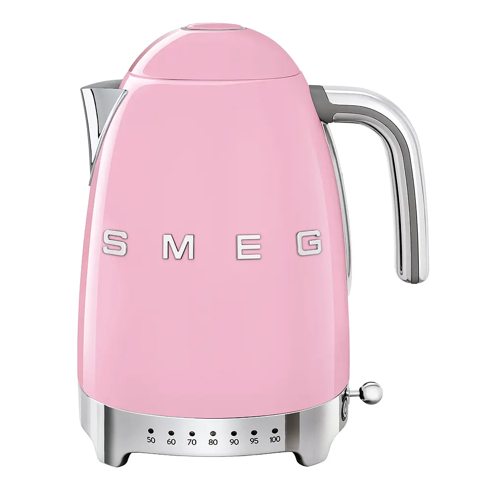 Smeg Vedenkeitin säädettävä lämpötila 1,7L KLF04 Vaaleanpunainen