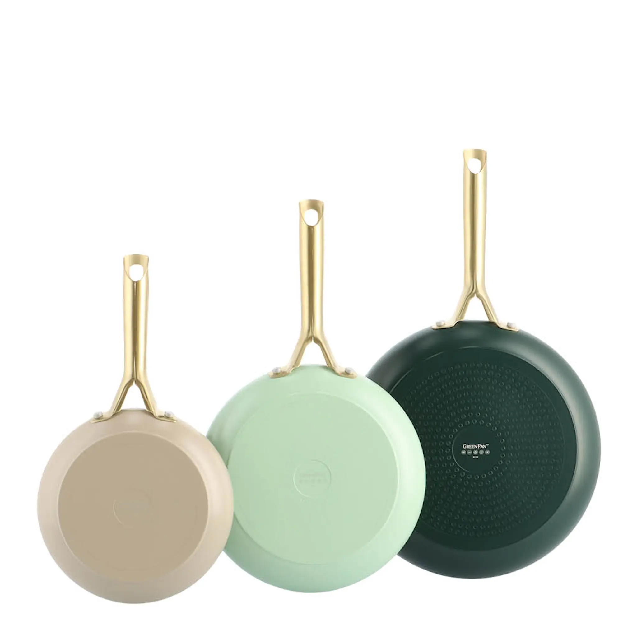 GreenPan Shades keramisk stekpanna 3 delar 20+24+28 cm Natural