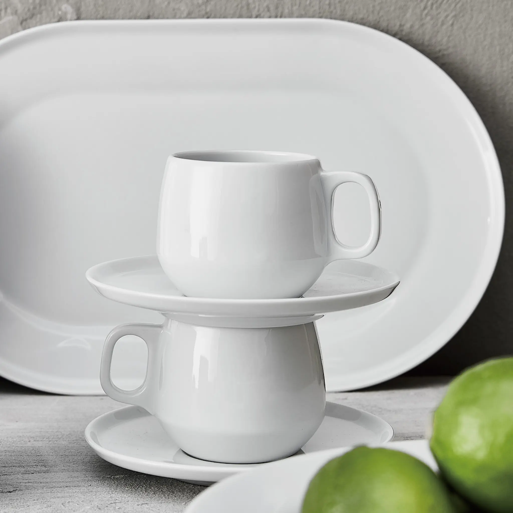 Aida ENSO fat oval 35x22 cm super white