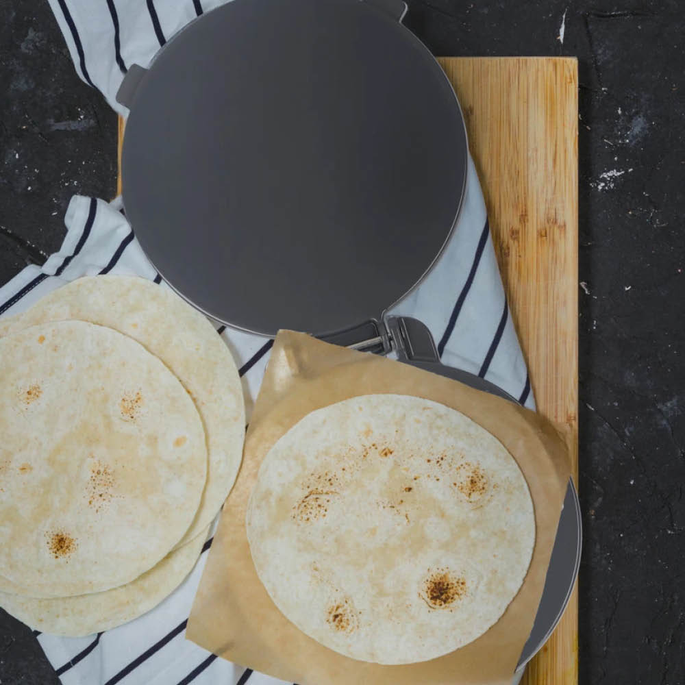 Kitchen Craft World of flavours Tortillaprässi harmaa