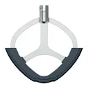 Ultimate plattvisp 15 cm med silikon borstat/grå