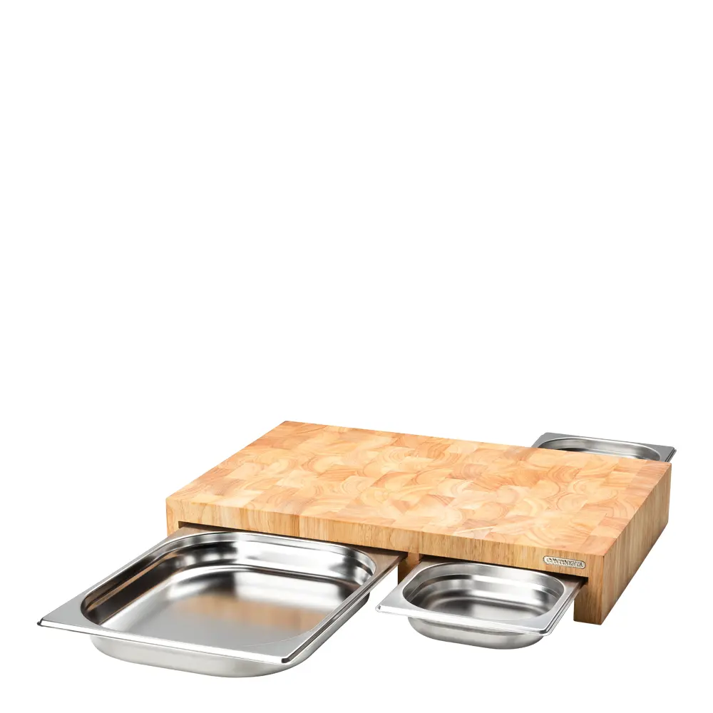 Leikkuulauta laatikolla 52x32,5x8,5 cm