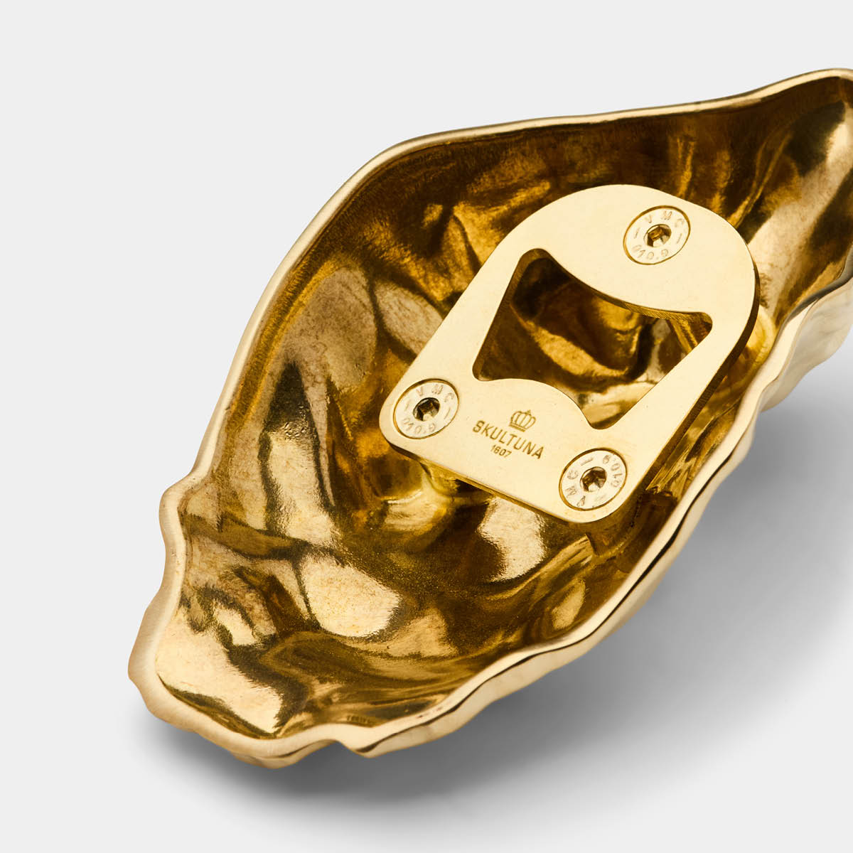 Skultuna Oyster flasköppnare 11,5 cm mässing