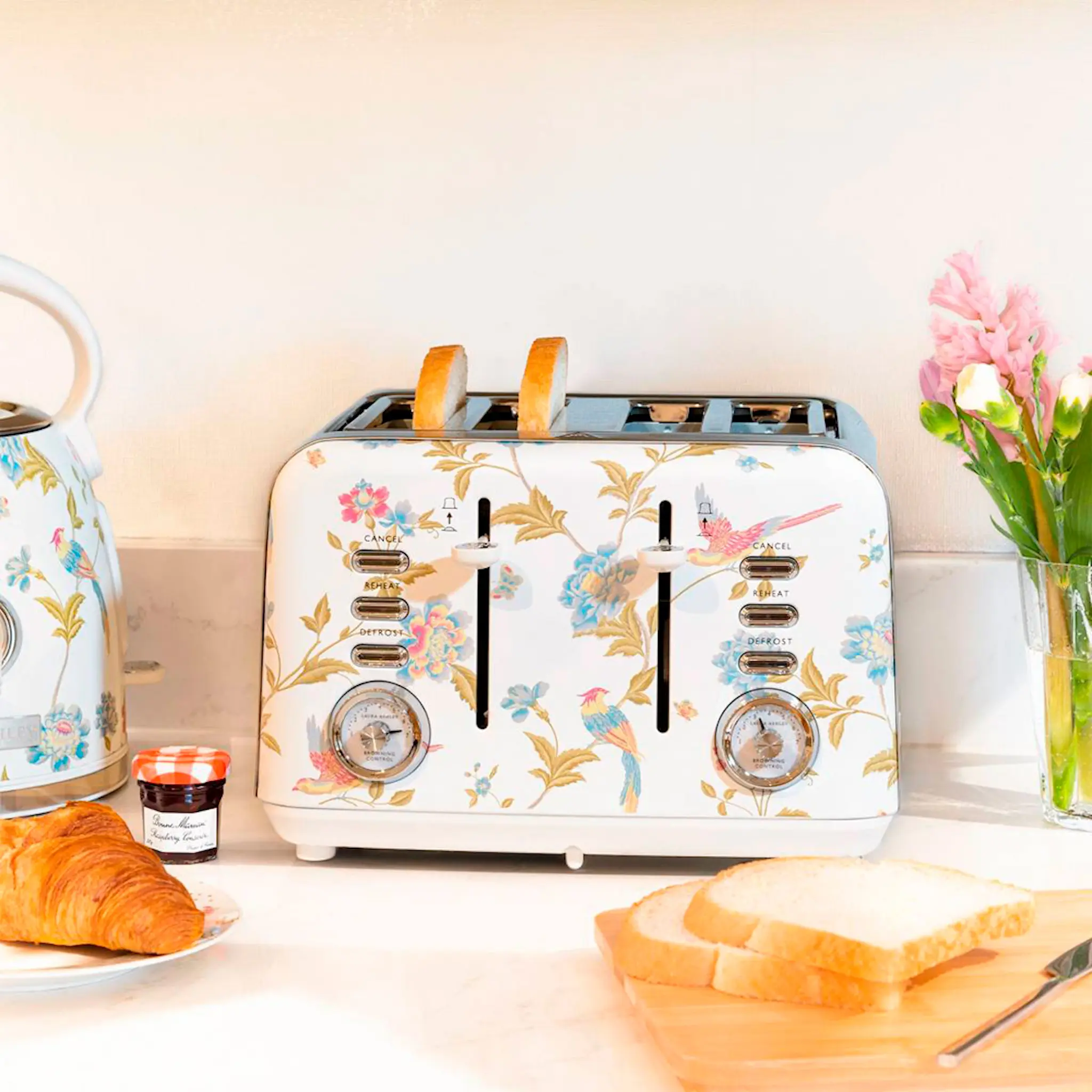 Laura Ashley Elveden Brödrost 4-skivor Vit