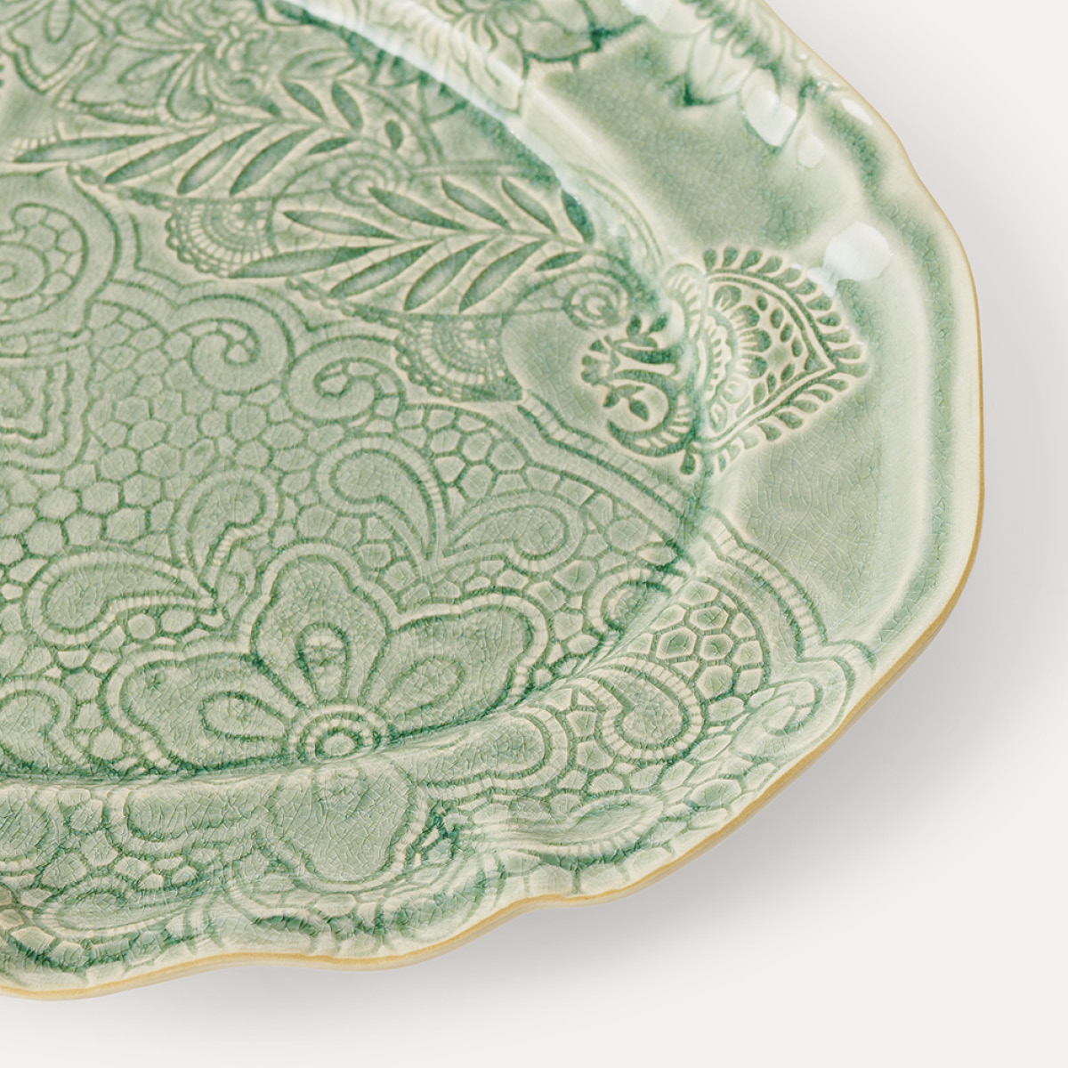 Sthål Arabesque serveringsfat oval 49x32 cm antique