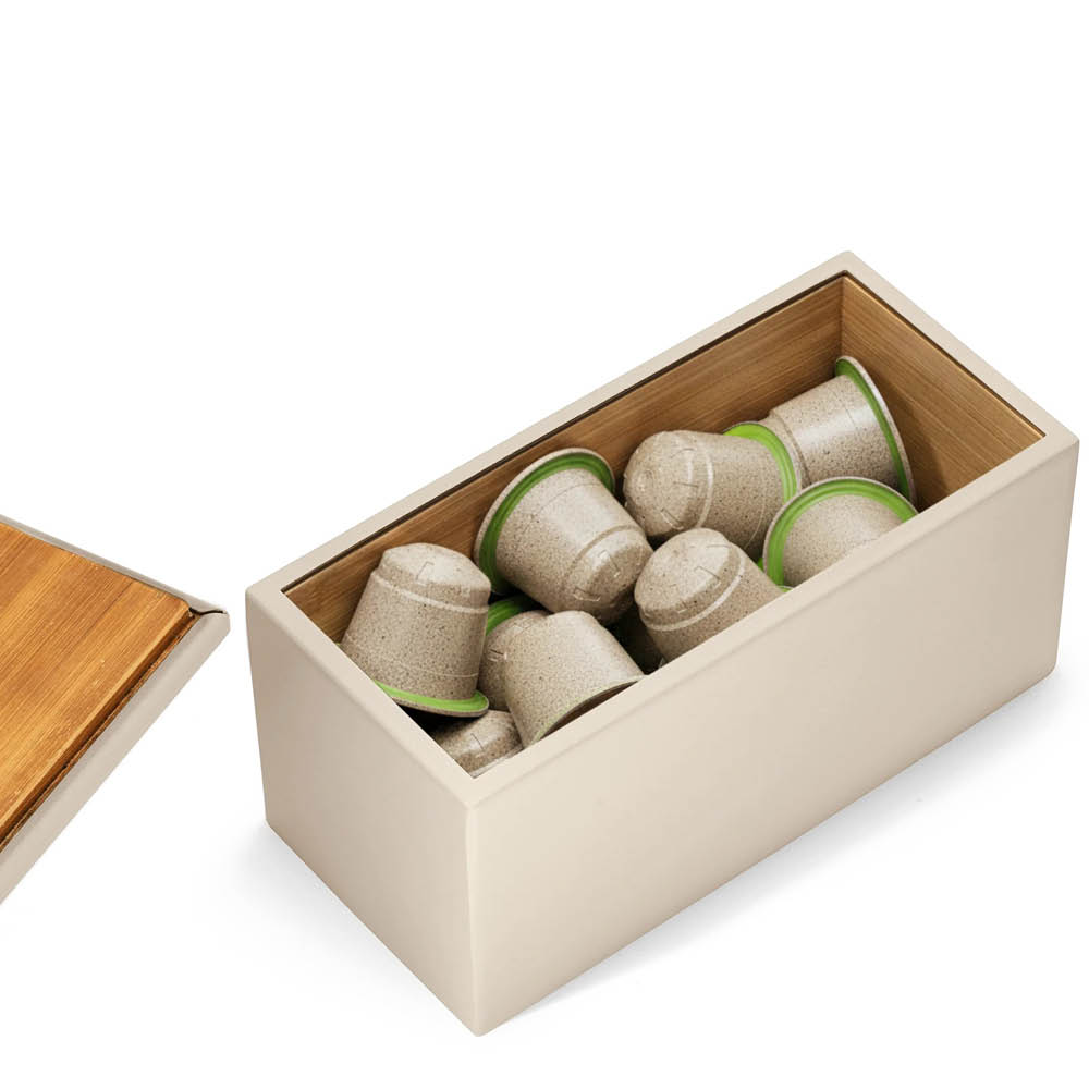 Sjöstrand Säilytyslaatikko kahvikapseleille 30x28x8,5 cm Valkoinen